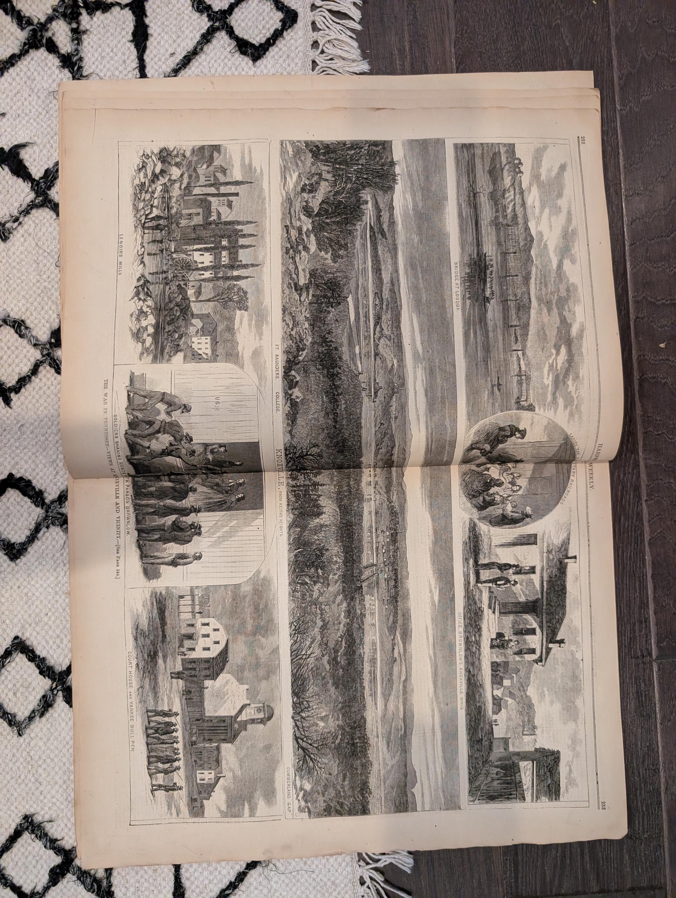 Harper's Weekly 1864 Knoxville Tennessee April 09 Thomas Nast