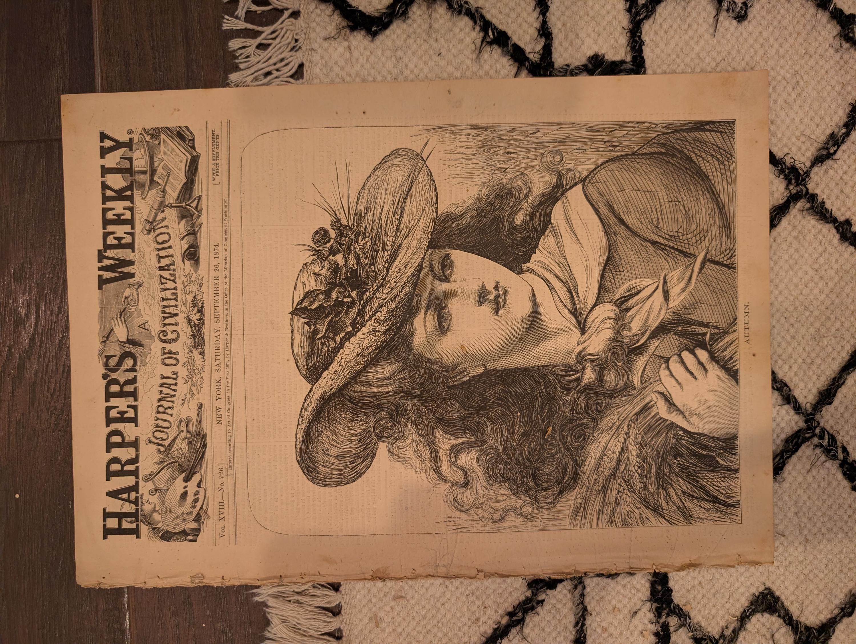 1874 Irish Emigrants Queenstown, Brigham Young's Wives, Nast — Sep 26
