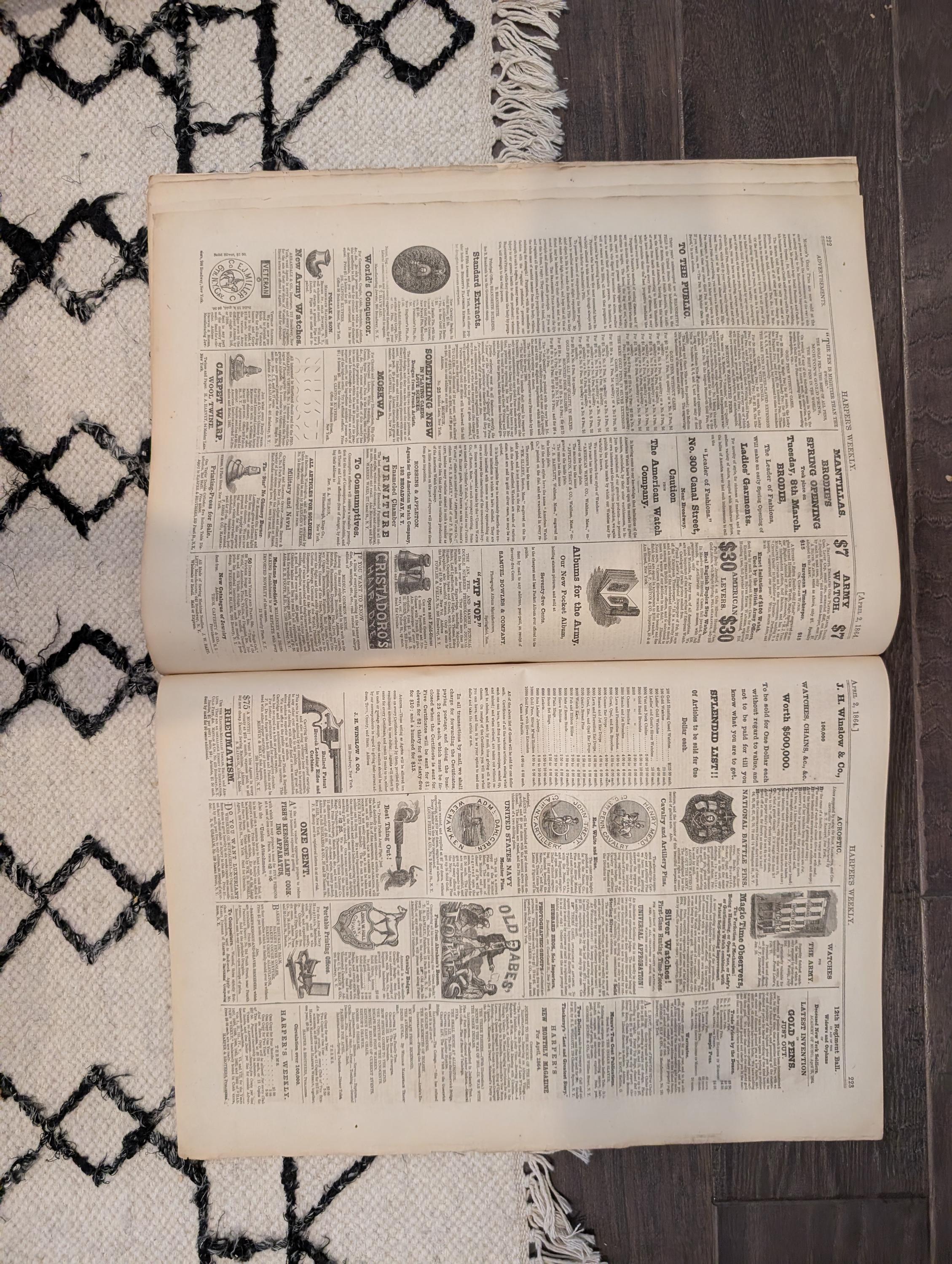 Harper's Weekly 1864 April Fool's Day April 02 Thomas Nast Sherman
