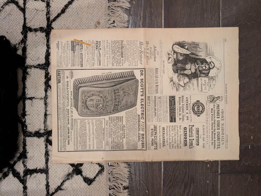 1881 Nast "God Save the President," Garfield's Final Journey, Elberon — Sep 17