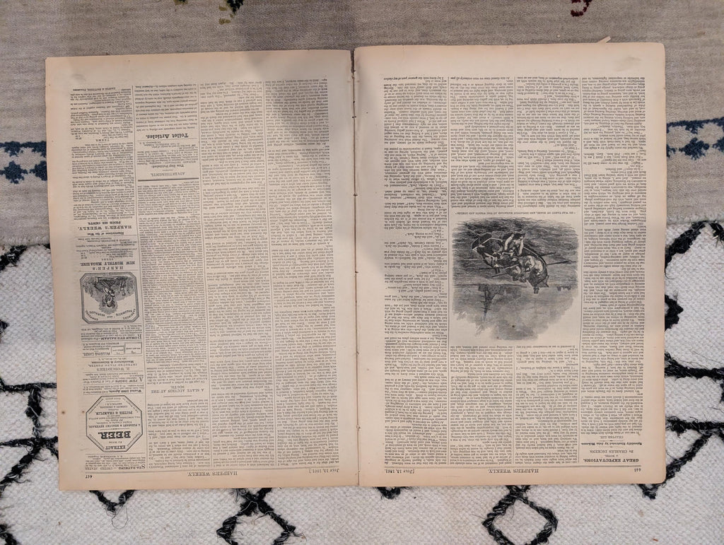 1861 Slave Auction Winslow Homer Harper's Weekly July 13 Lincoln Cabinet