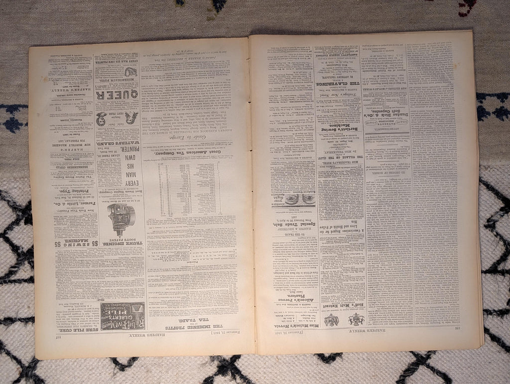 1867 New York Faro Bank Gambling Scene, US Patent Office — Feb 23