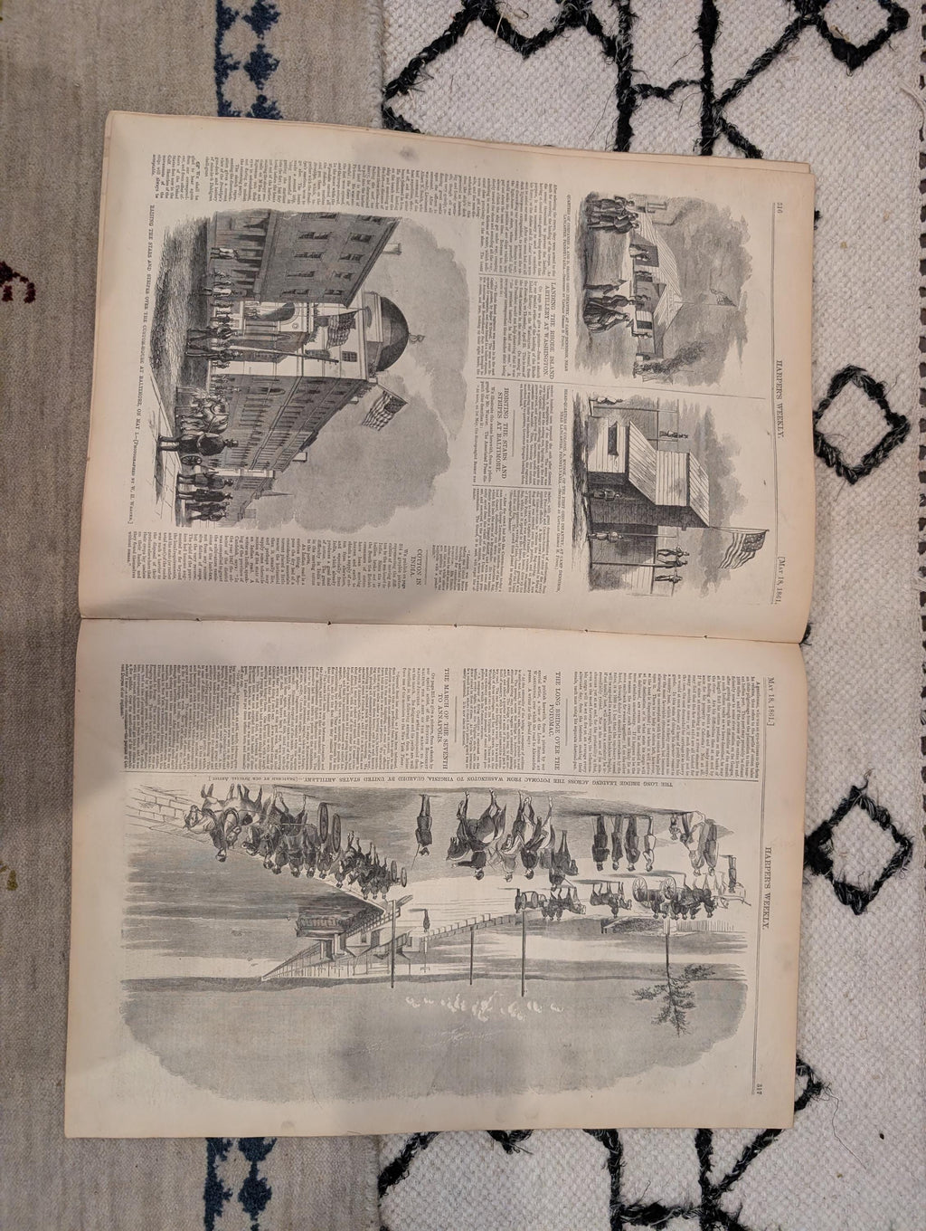 1861 Fire Zouaves Harper's Weekly May 18 Lady Davis Fort Pickens Dickens
