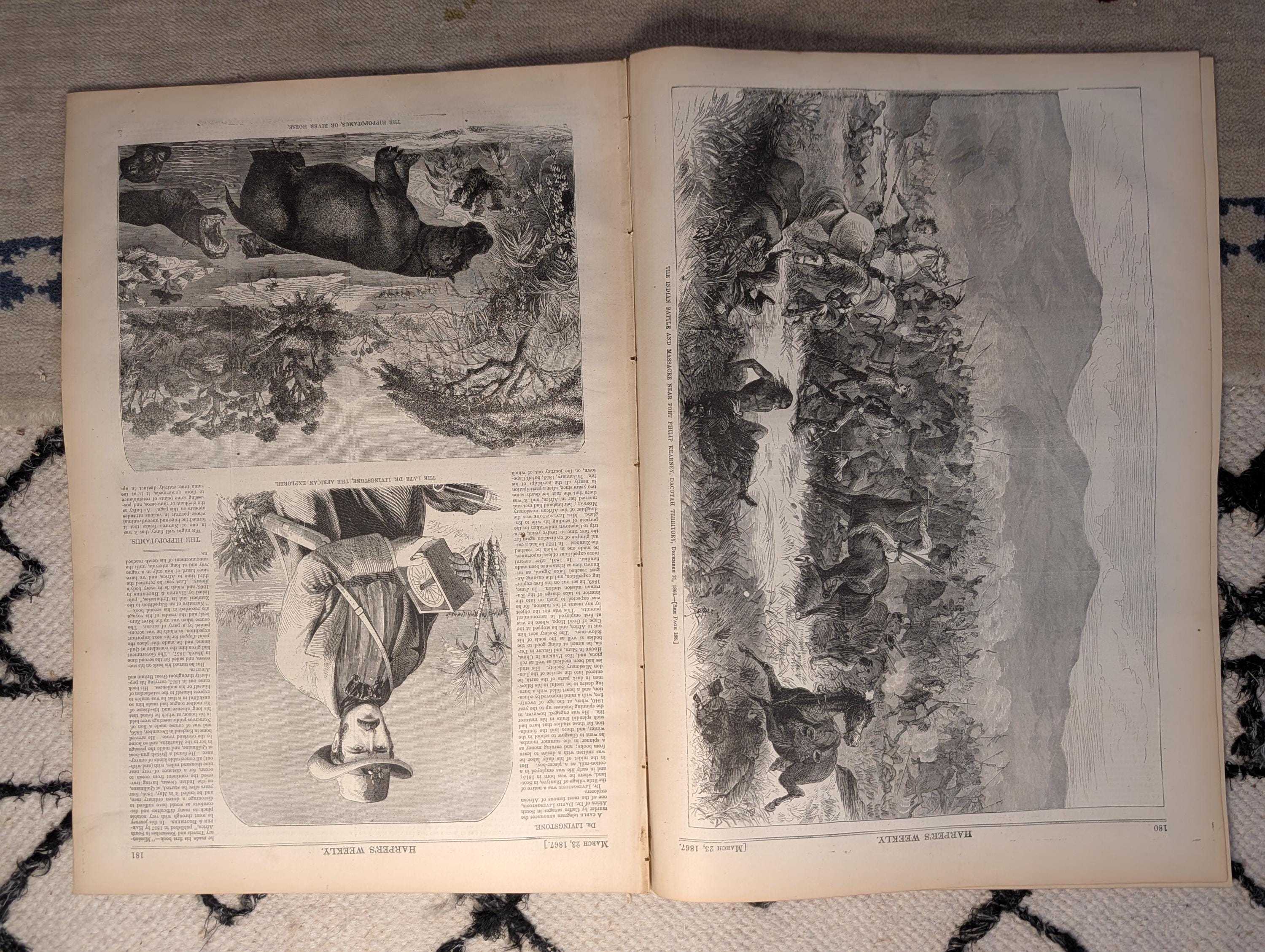 1867 Fort Kearny Indian Battle, "Southern Justice" Anti-Black, Wade — Mar 23