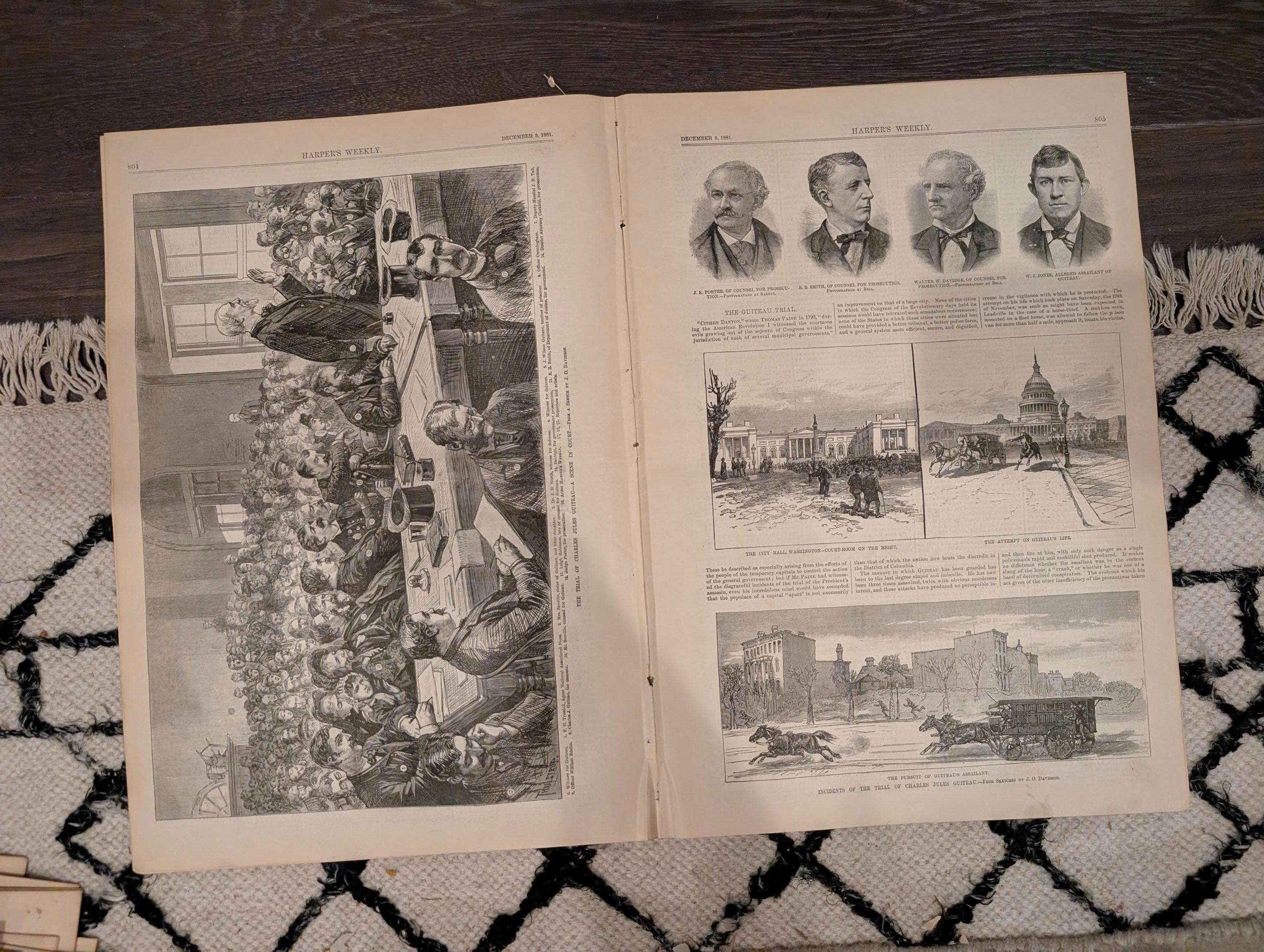 1881 Guiteau Trial Dominates, Statue of Liberty First Rivet, Franz Liszt — Dec 3