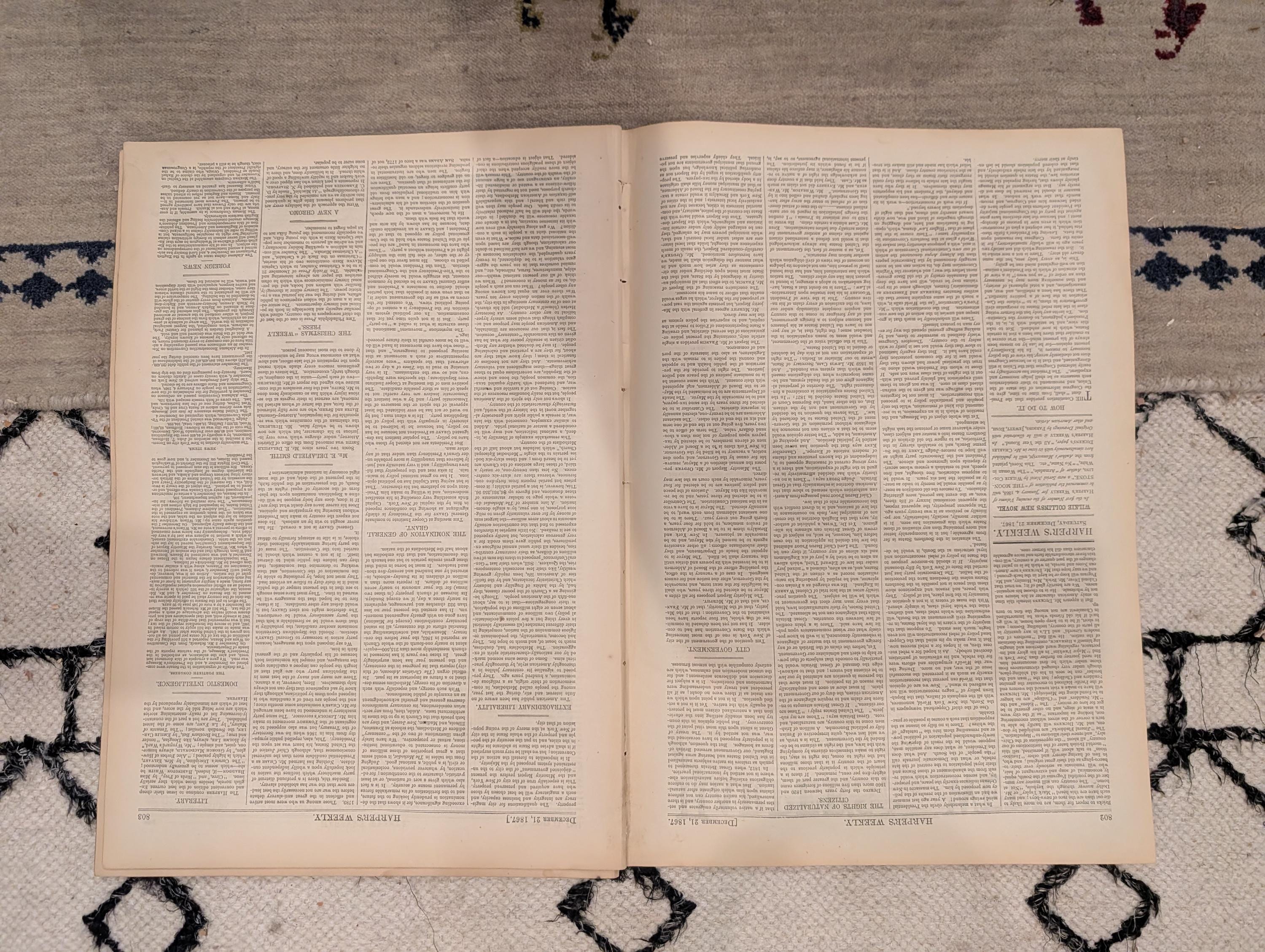 1867 Winslow Homer "Homeward Bound" Centerfold, James Watt, Dickens — Dec 21
