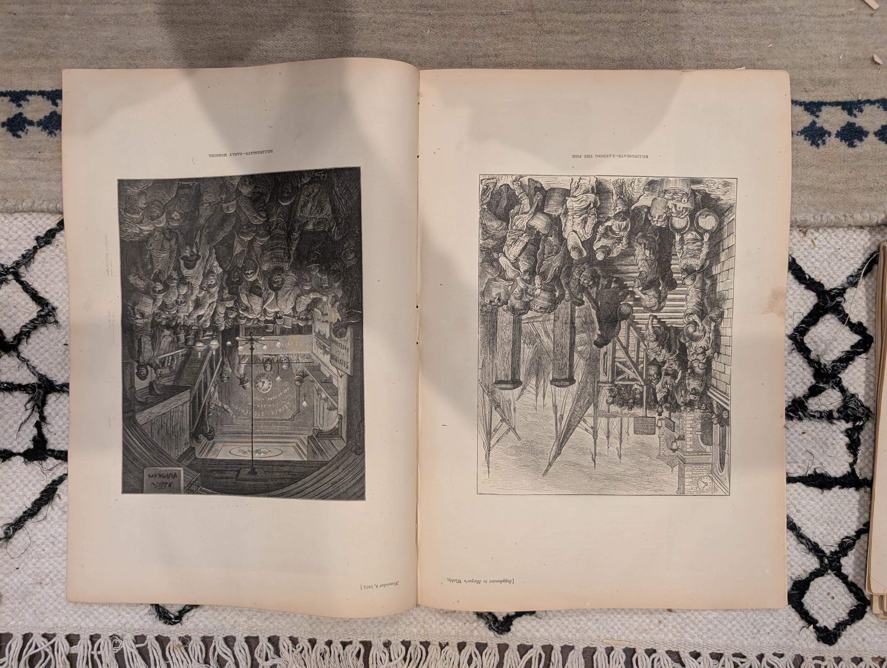 1872 Nast Ship of State Harper's Weekly Nov 09 Election Centerfold