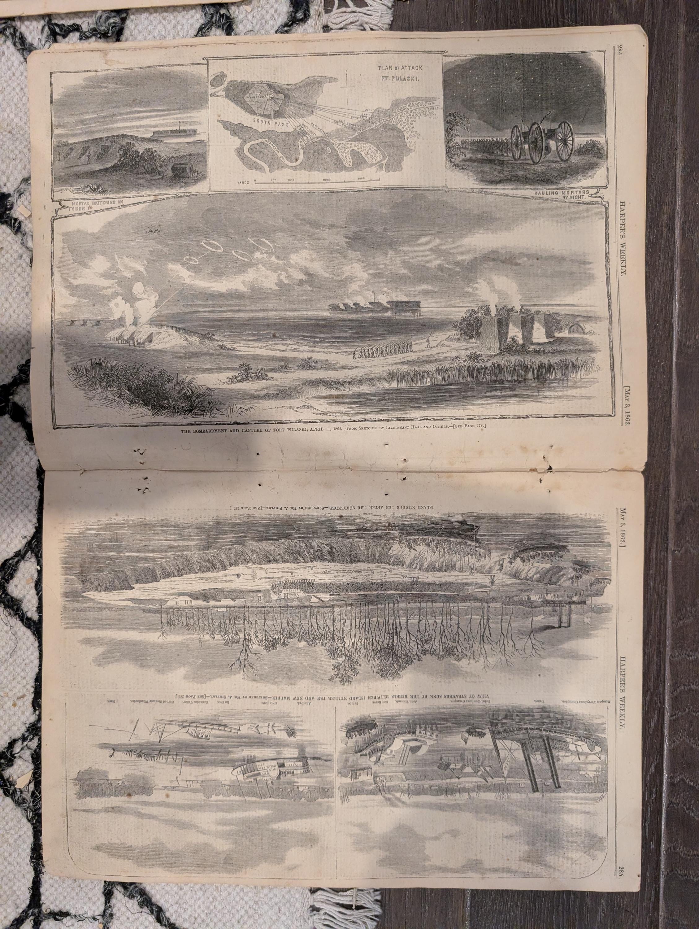 Harper’s Weekly – May 3, 1862 – Heroes of Shiloh • Merrimac Scenes • Fort Pulaski • Winslow Homer Prints