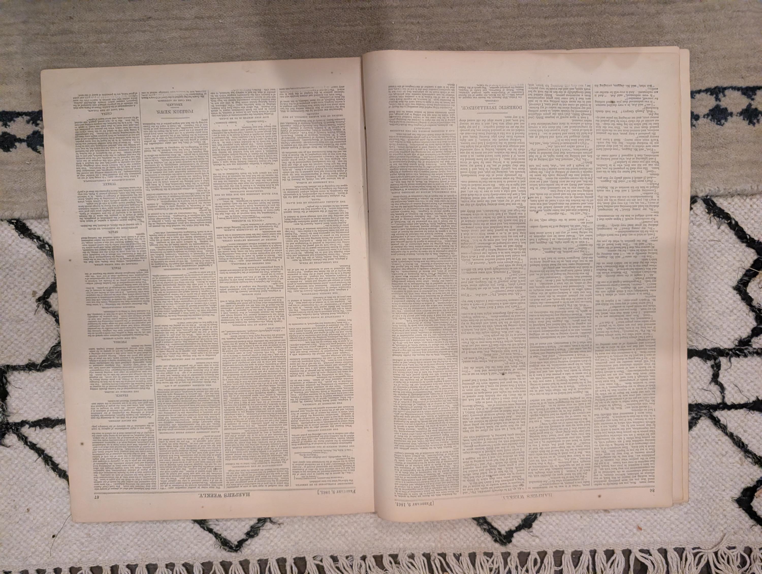 1861 Alabama Delegation Secession Harper's Weekly Feb 09 Montgomery Map