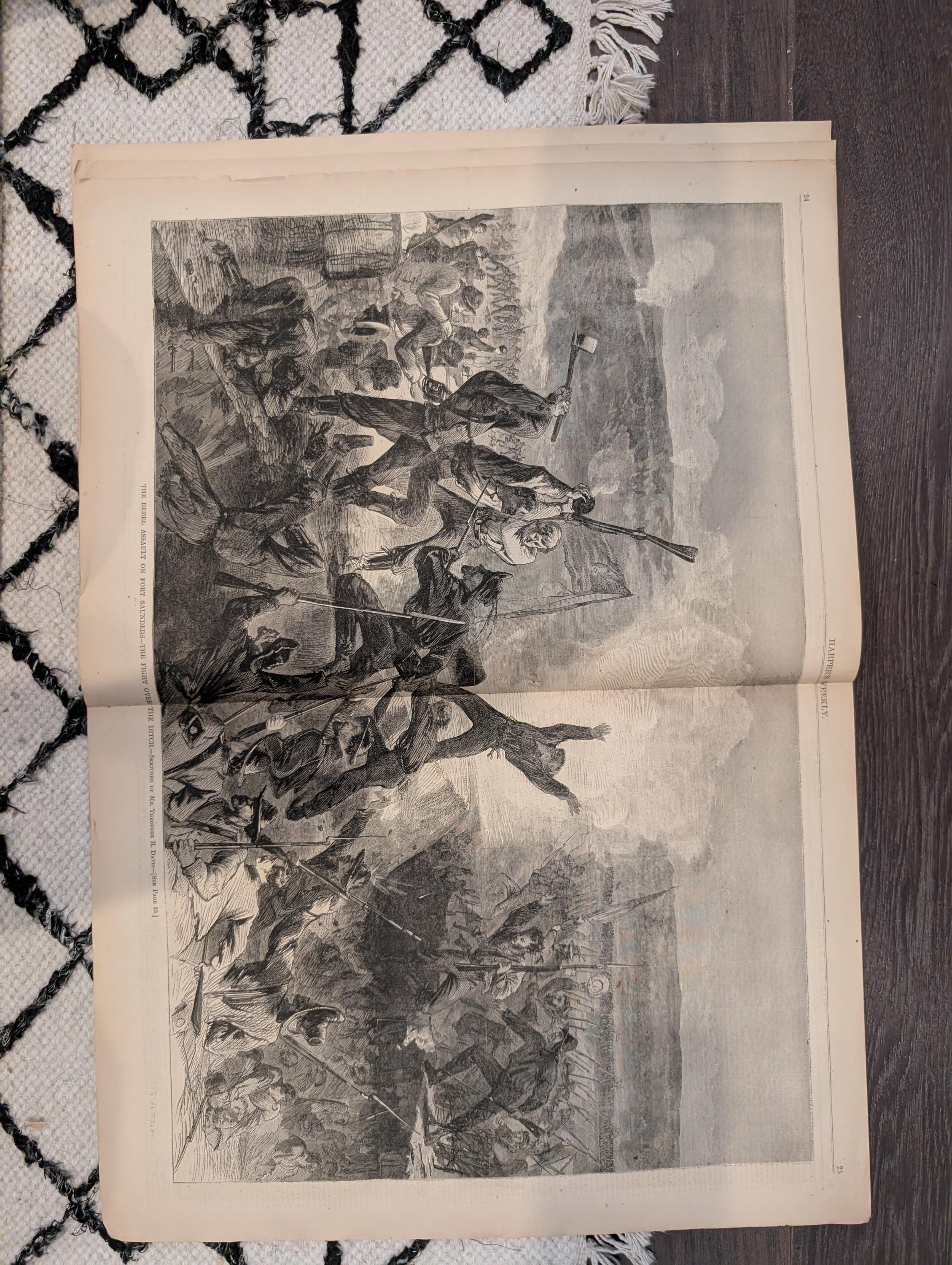 Harper's Weekly 1864 Battle of Ringgold Jan 09 Fort Sanders Longstreet