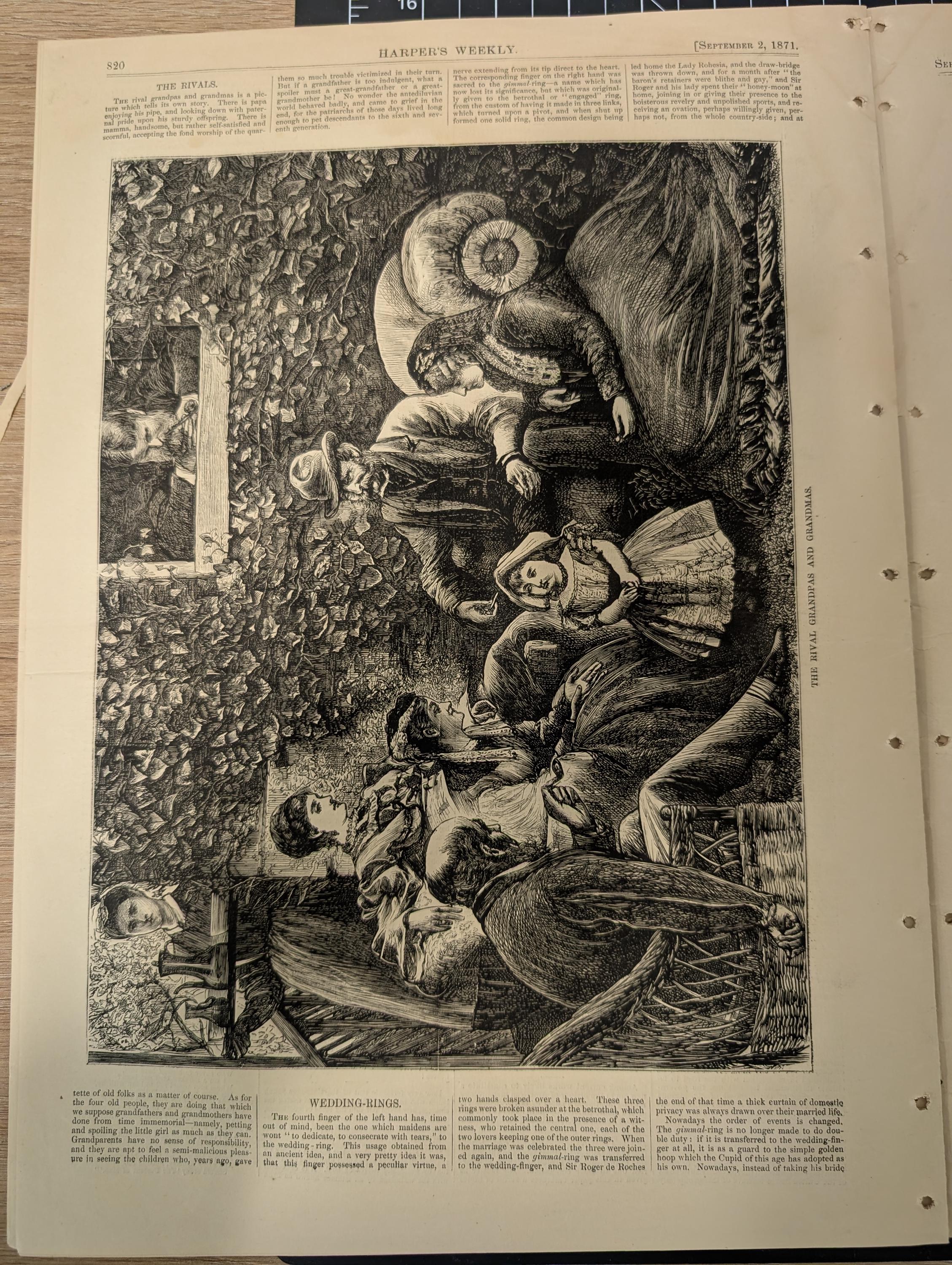 Harper’s Weekly – September 2, 1871 | Thomas Nast Cartoon, Wilkie Collins Portrait, Tammany Ring, “Summer Palaces” | Complete w/ Supplement