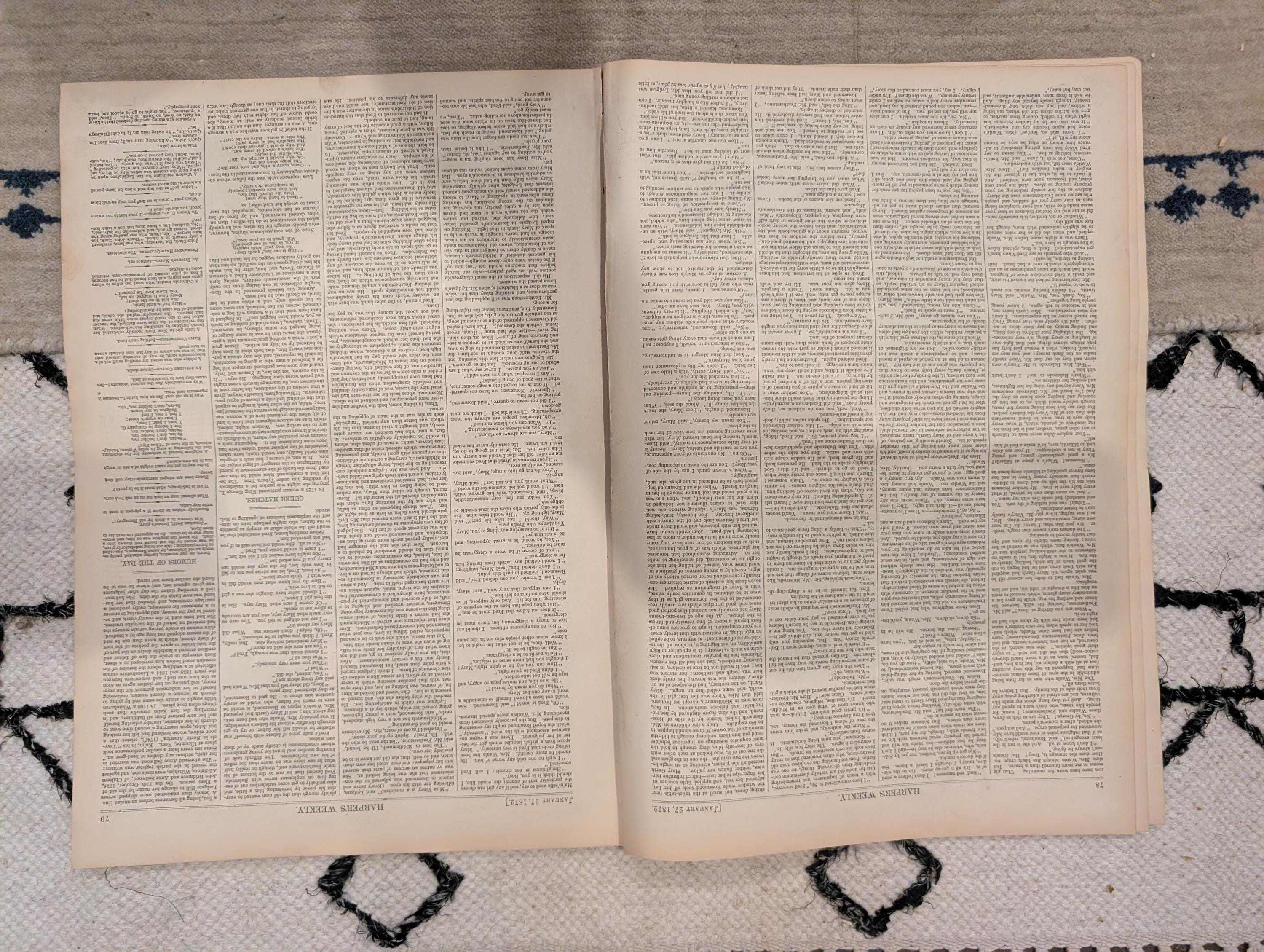 1872 Ku Klux Klan Harper's Weekly January 27 Mormons Brigham Young
