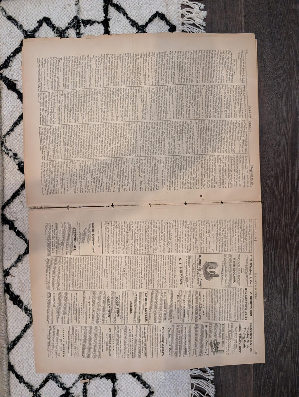 1864 Forrest's Memphis Raid Harper's Weekly September 10 Mobile Bay Victory