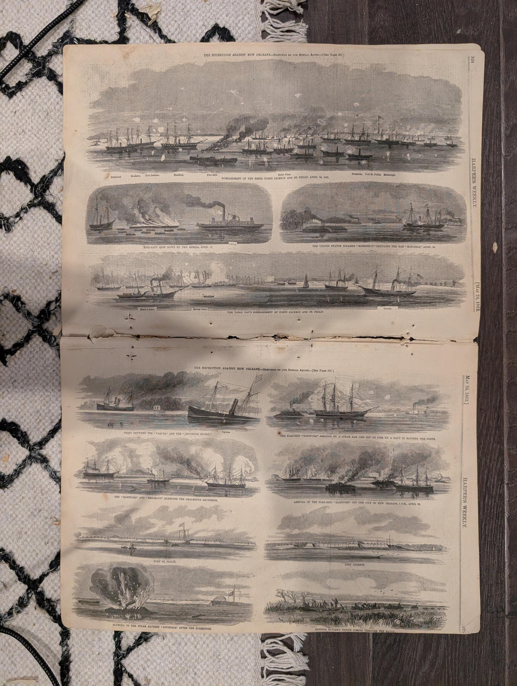 Harper’s Weekly – May 24, 1862 – Battle of Williamsburg • Reoccupation of Norfolk • Massive New Orleans Fleet Prints