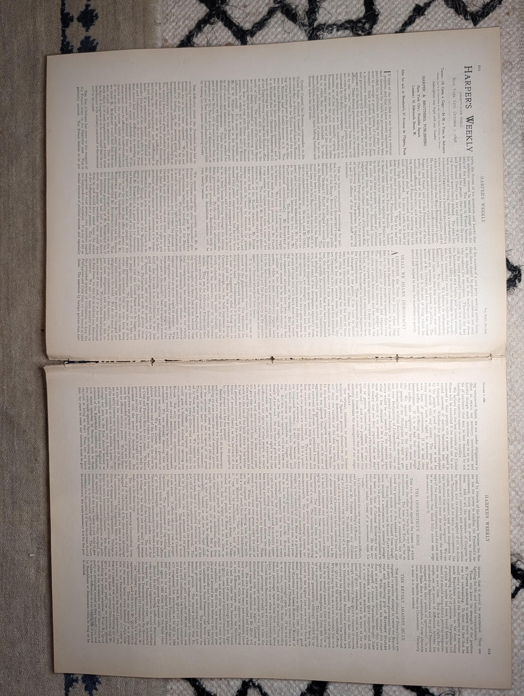 1898 Puerto Rico Peace & Flag of Truce, Klondike Winter, Wilhelmina — Oct 1