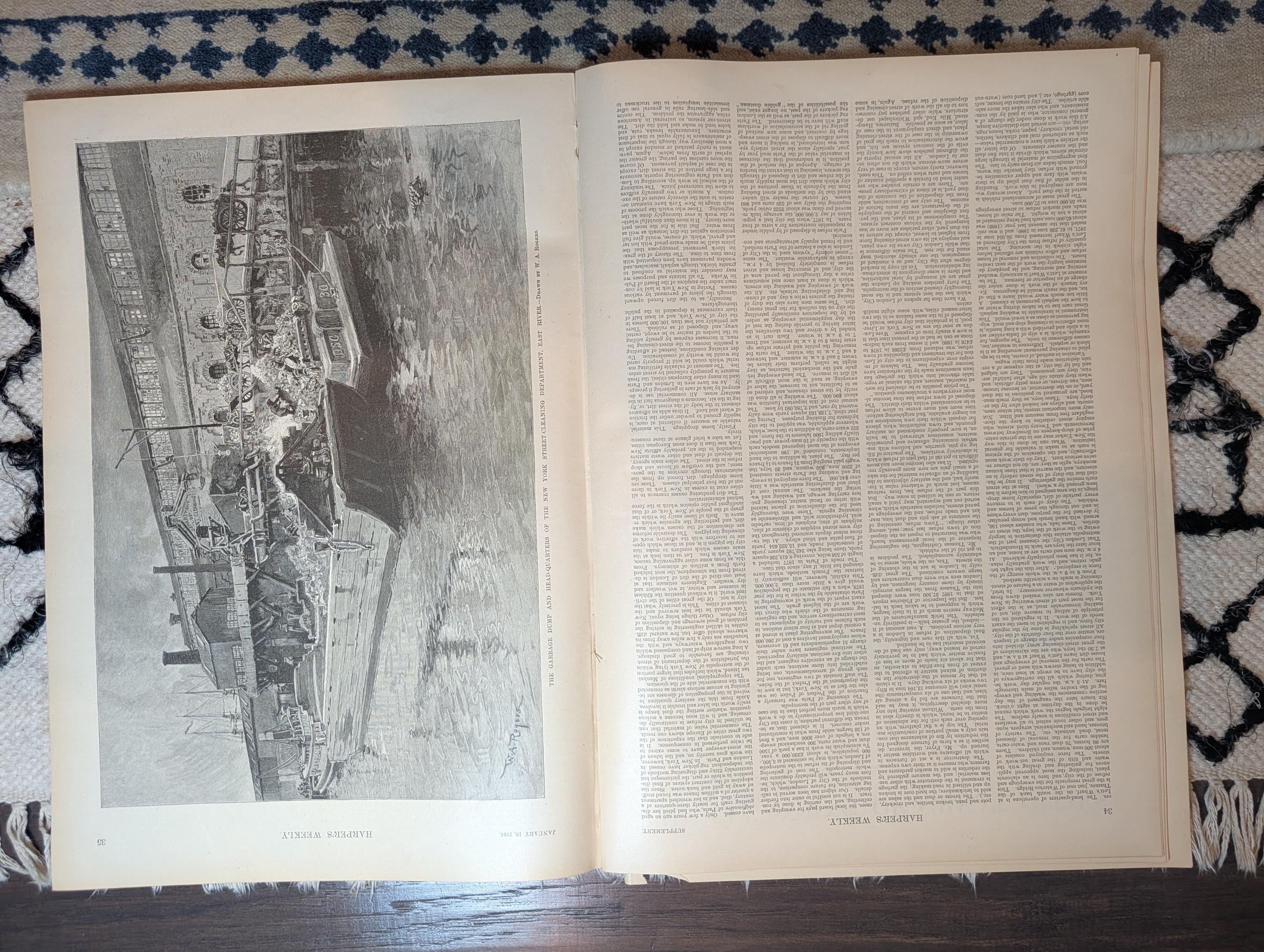 1891 Remington "The Last Stand" Double-Page Centerfold — Buffalo Bill — Jan 10
