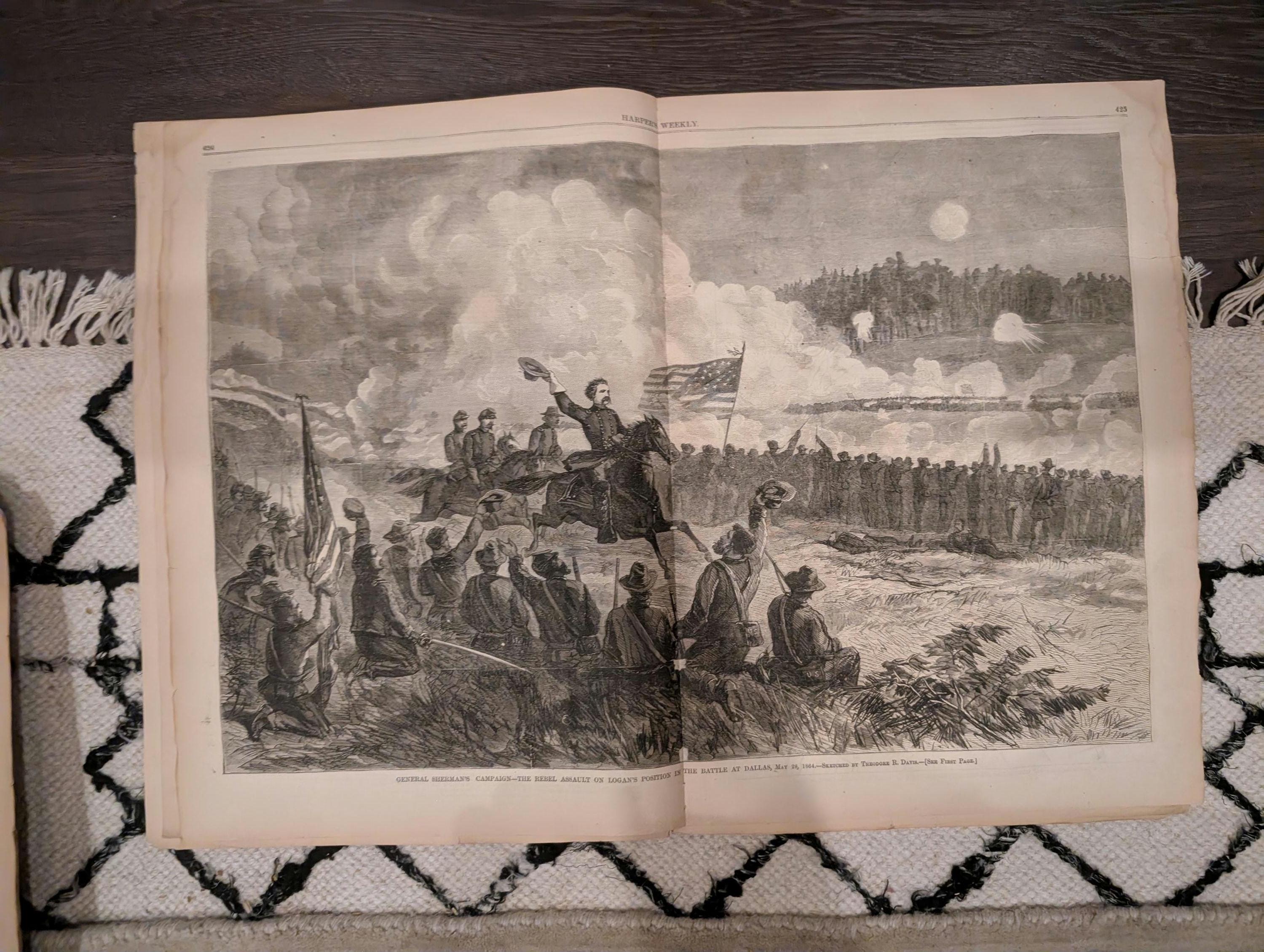 1864 Robert E. Lee Portrait Harper's Weekly July 02 Escaped Slave