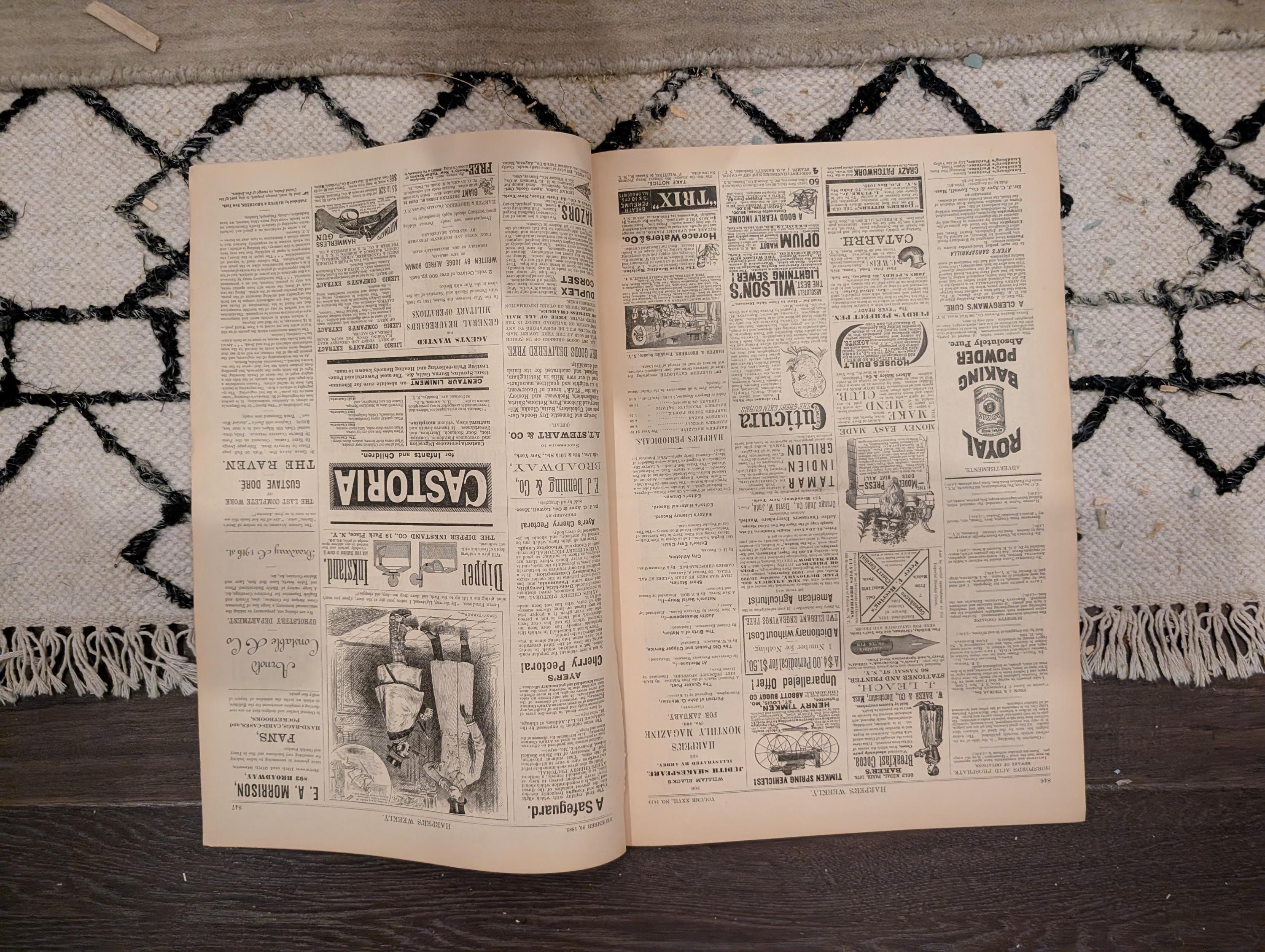 Harper's Weekly 1883 Christmas Morning Dec 29 Soudan War Broadway Blockade