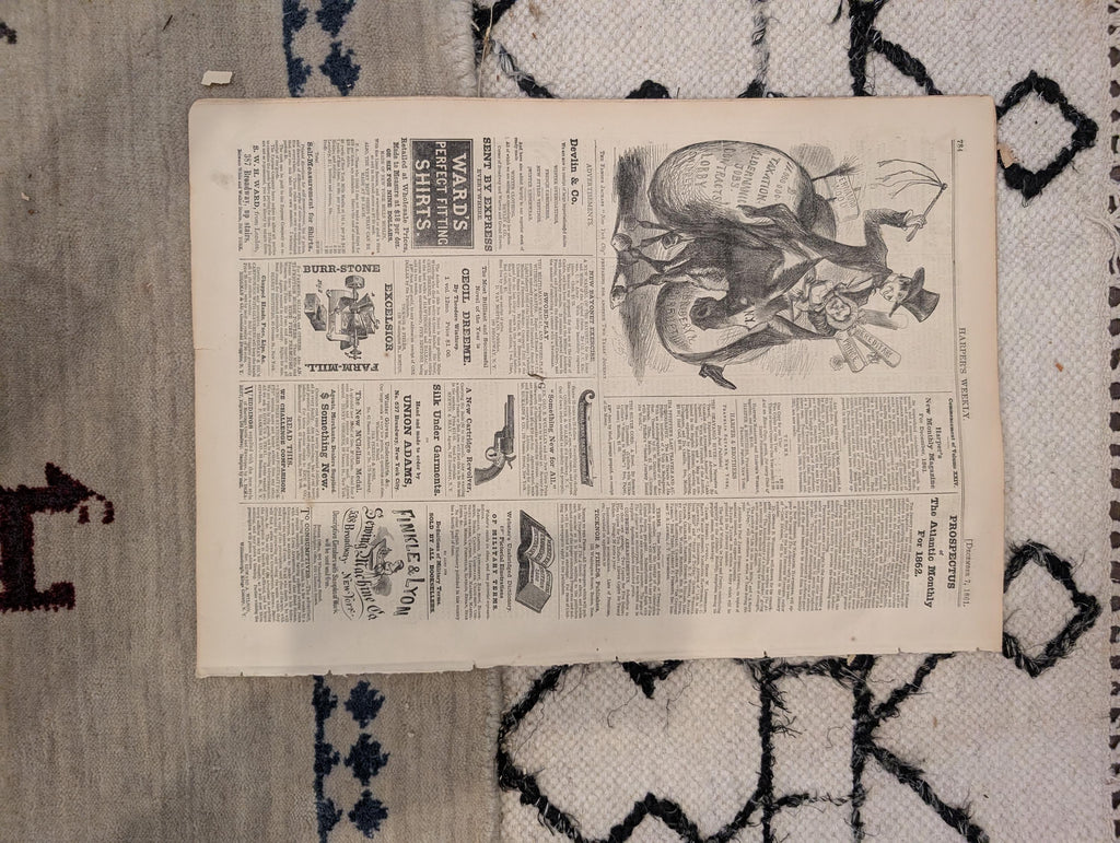 1861 Civil War Florida Harper's Weekly Dec 07 Battle of Belmont Ram Manassas