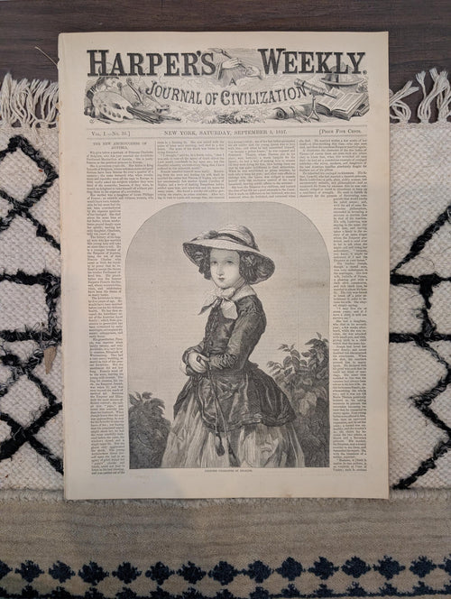 1857 Princess Charlotte Harper's Weekly September 05 African Exploration Cana