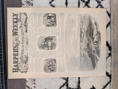 1857 Washington Territory Frontier Harper's Weekly August 22 White Mountains