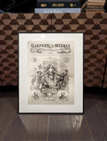 16x20 Archival Frame for Harper’s Weekly (1 Page Display) - Matte Black Metal, Acid-Free Mat, UV-Protected Acrylic (Print Not Included)