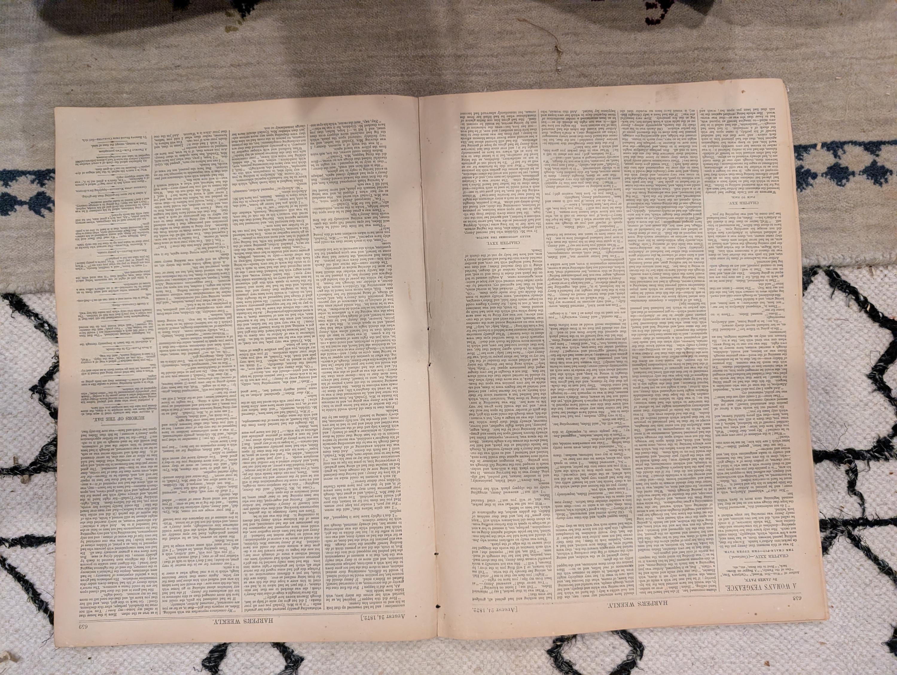 1872 Uncle Sam Nast Harper's Weekly Aug 24 Grant Exodus KKK