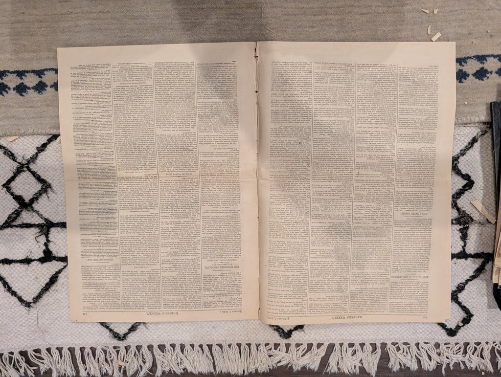 1865 Harper's Weekly — Dead at Andersonville Prison, POW Graves, Naval Festival, Oct 7