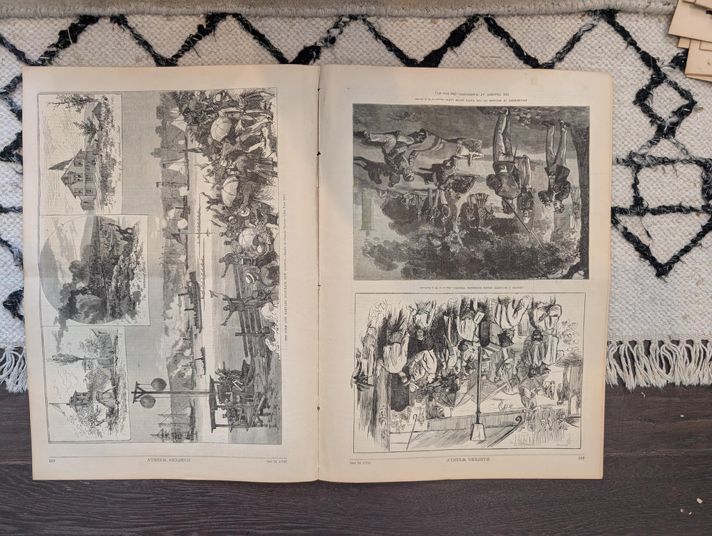 1881 Garfield Assassination Special Edition, Nast "At Liberty's Door," Lincoln — Jul 23