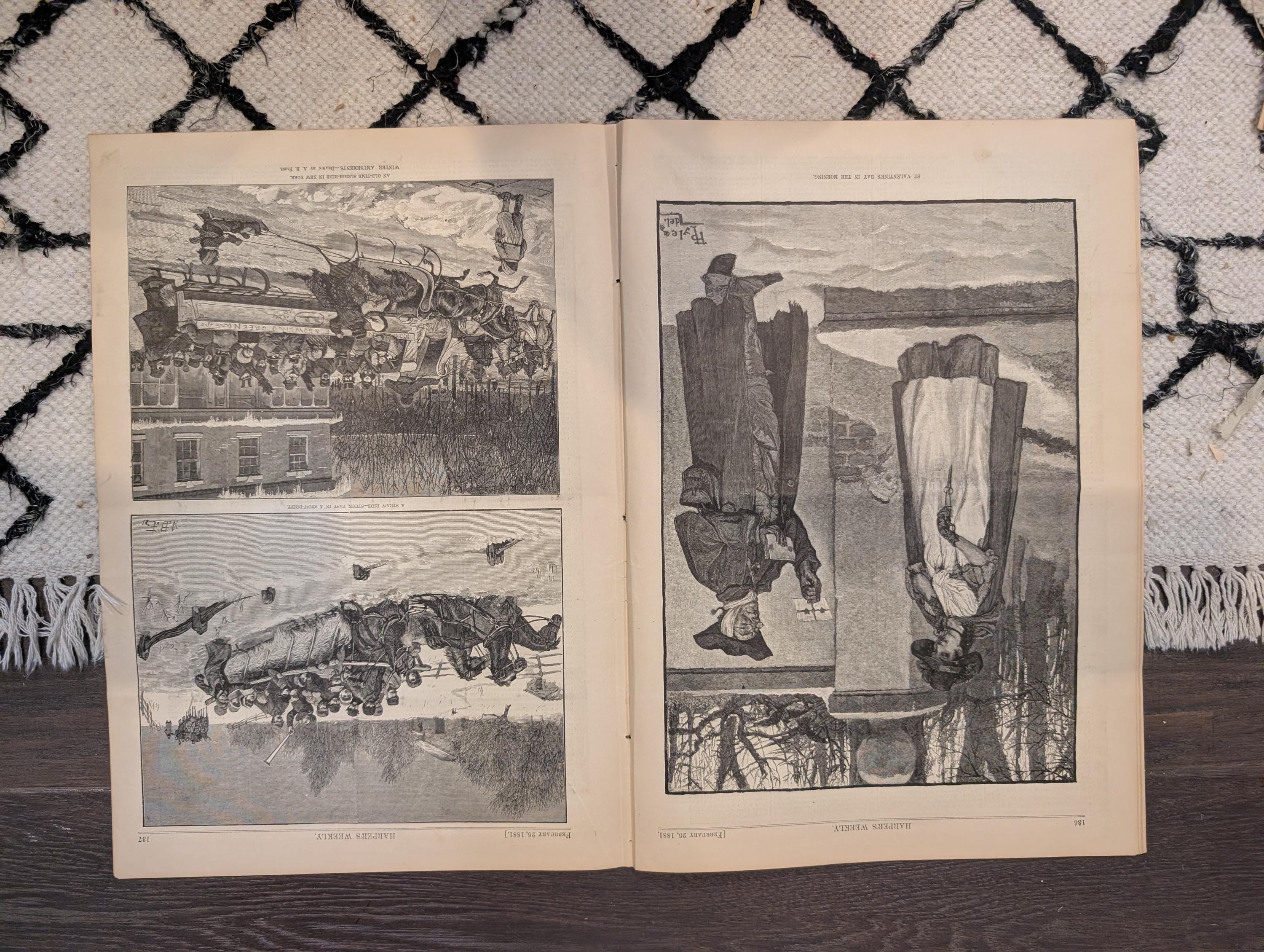 1881 Nast Interior Investigation, Bowery NYC, Valentine's Day, Bicycles vs Skates — Feb 26
