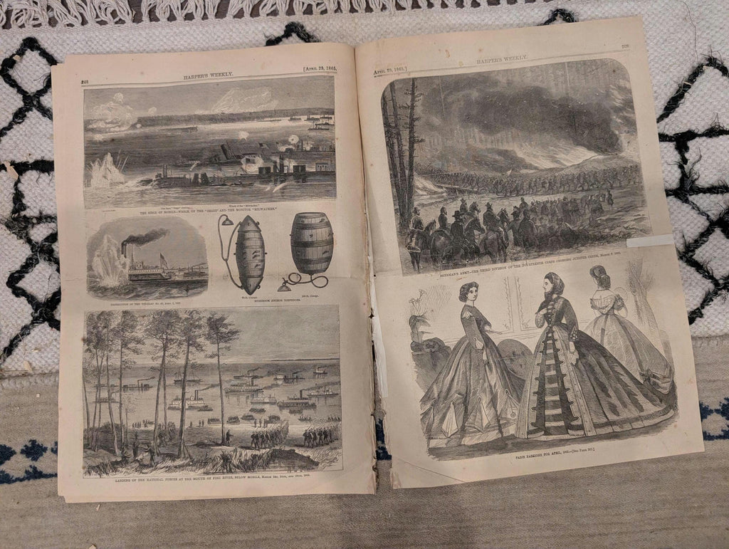 1865 Lincoln Assassination Harper's Weekly April 29 John Wilkes Booth