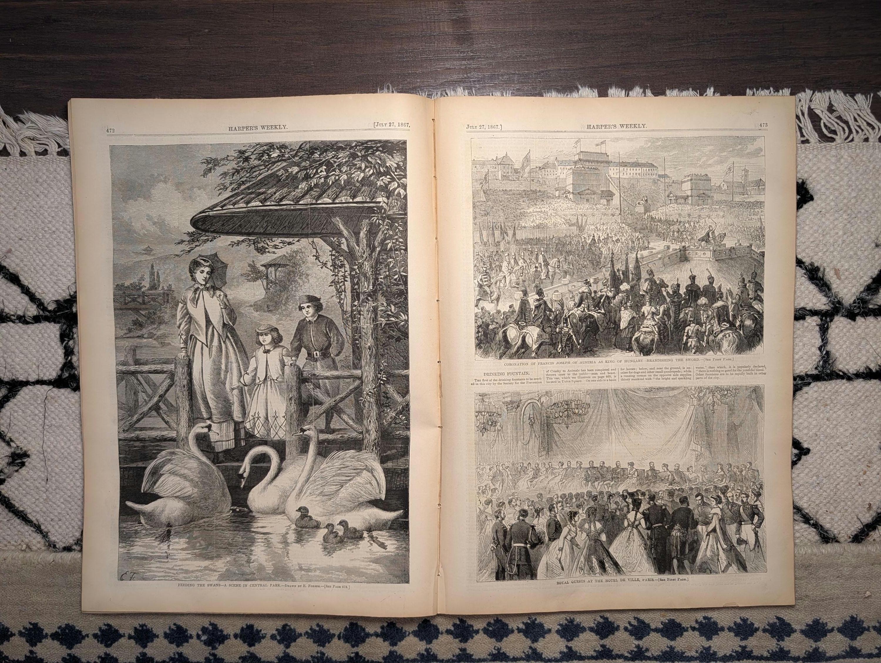 1867 Battle Fort Wallace Cheyenne 7th Cavalry, Central Park Swans — Jul 27