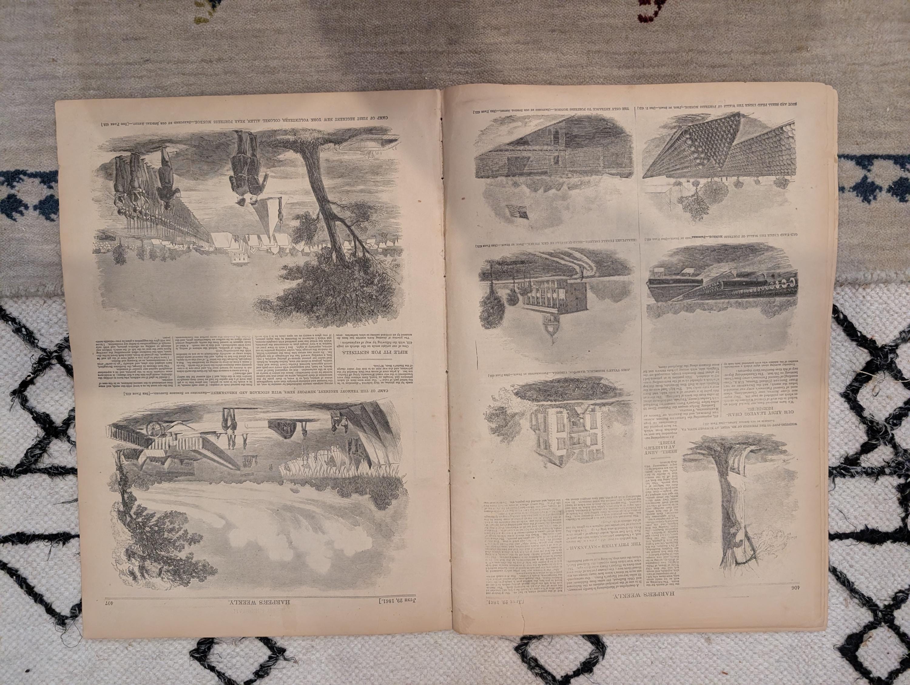 1861 Winslow Homer Havelocks Harper's Weekly June 29 Big Bethel Zouaves