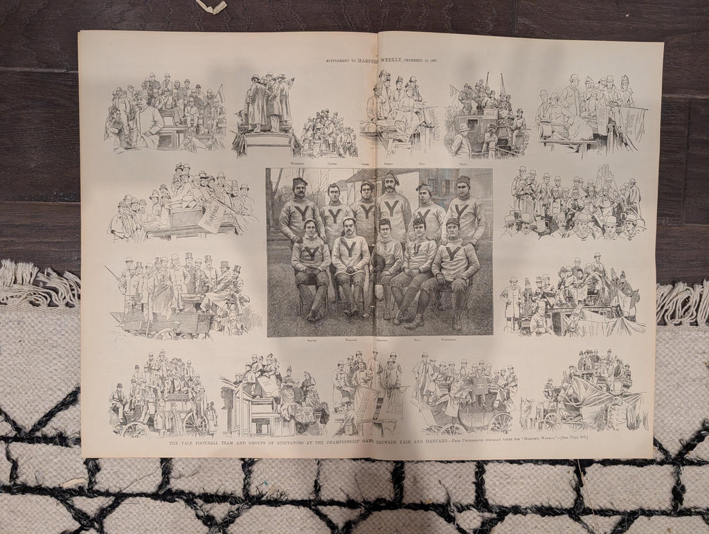 Harper’s Weekly – December 10, 1887 – Electric Subways • Atlantic Storm • Yale Football Supplement Included