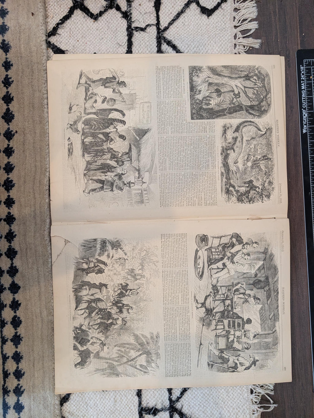 1857 Charles Dickens Harper's Weekly October 31 Panic of 1857 Wall Street