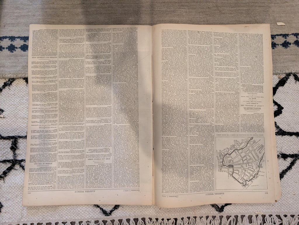 1872 Nast No Surrender Harper's Weekly Dec 07 Boston Fire Gambling