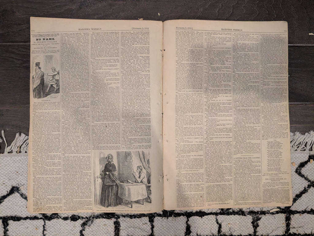 Harper’s Weekly – November 8, 1862 – Mrs. Lincoln • Rosecrans • “Negroes Driven South” Centerfold
