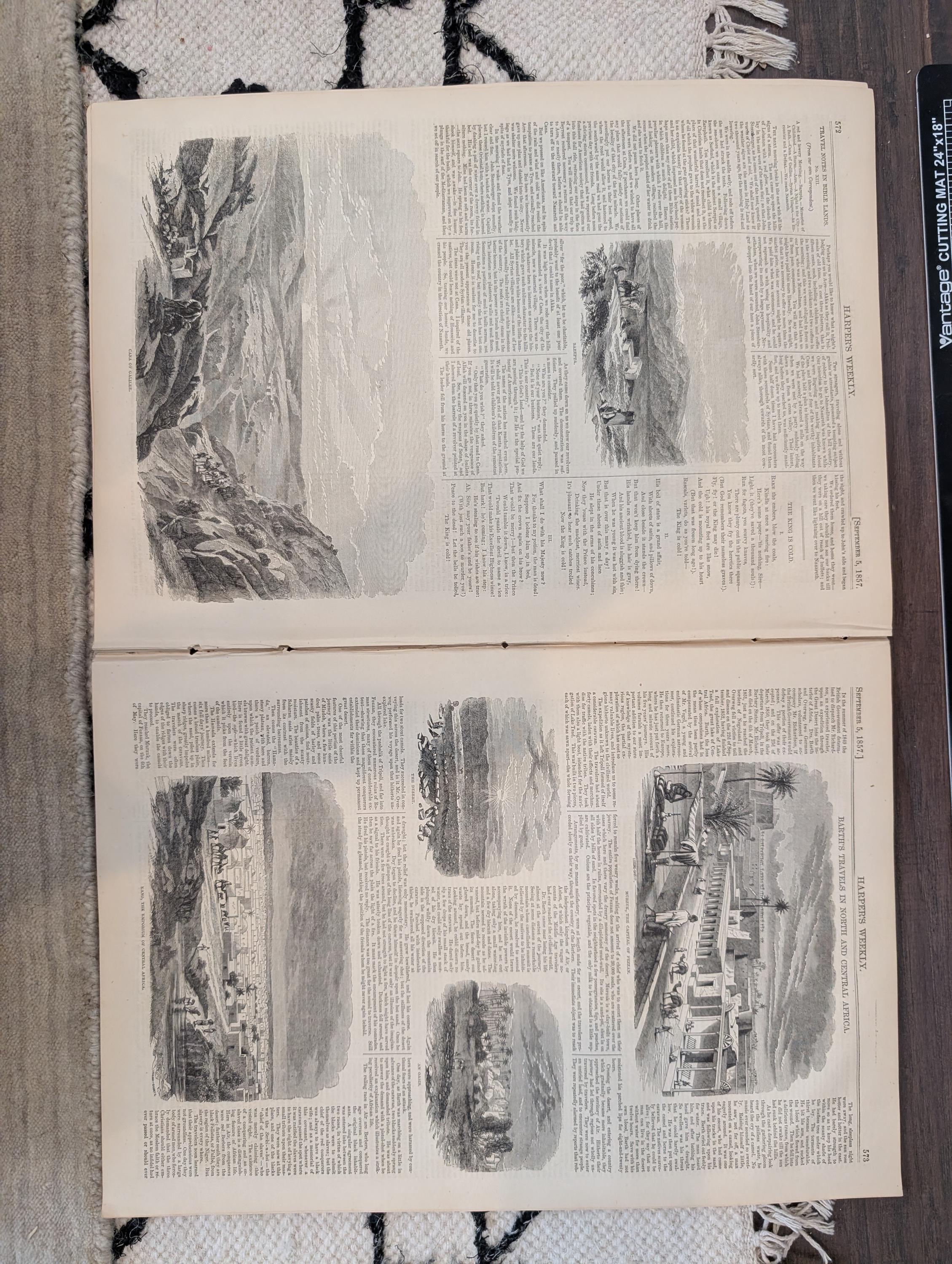1857 Princess Charlotte Harper's Weekly September 05 African Exploration Cana