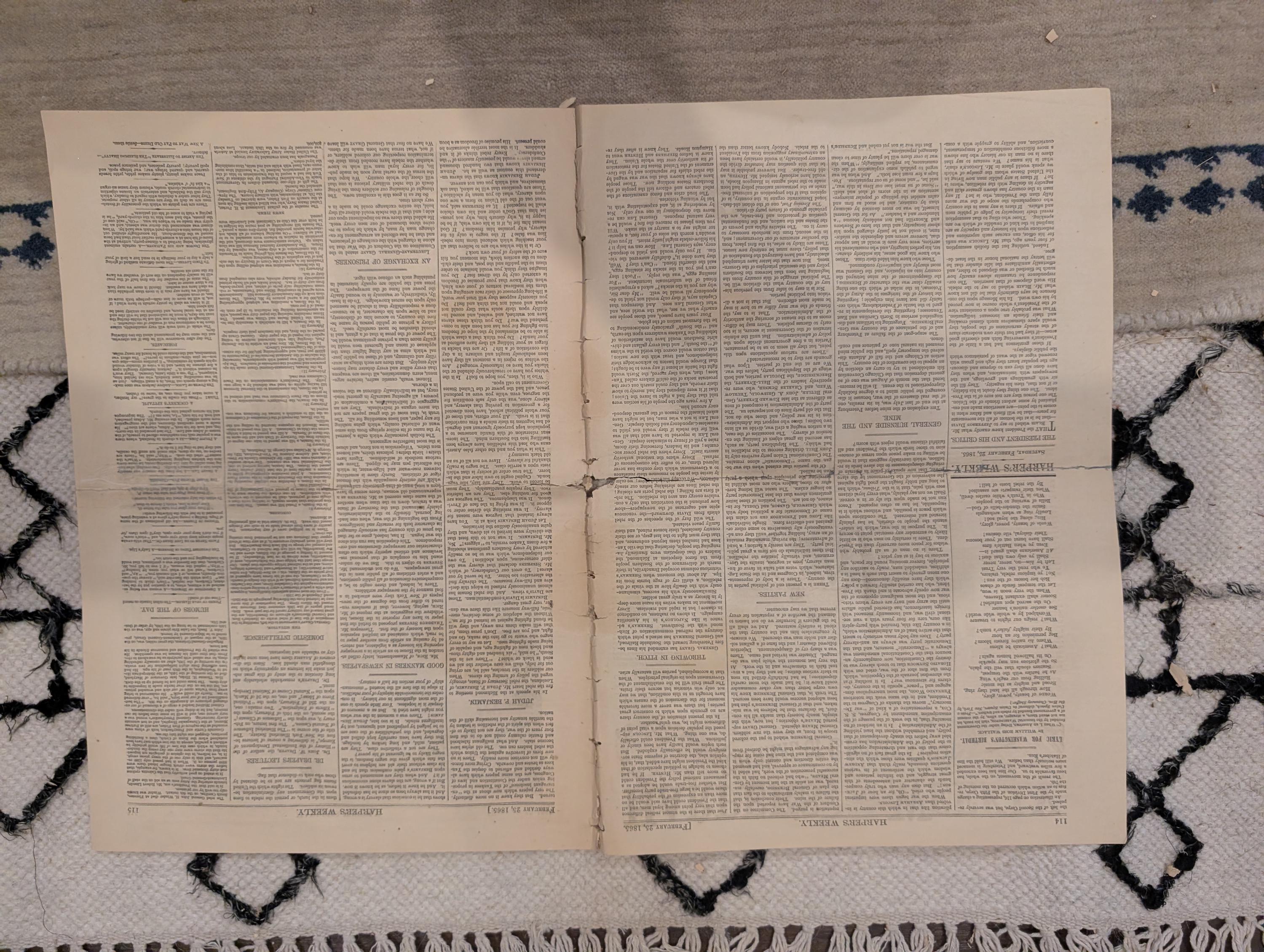 1865 John Rock Supreme Court Harper's Weekly Feb 25 Petersburg Fire