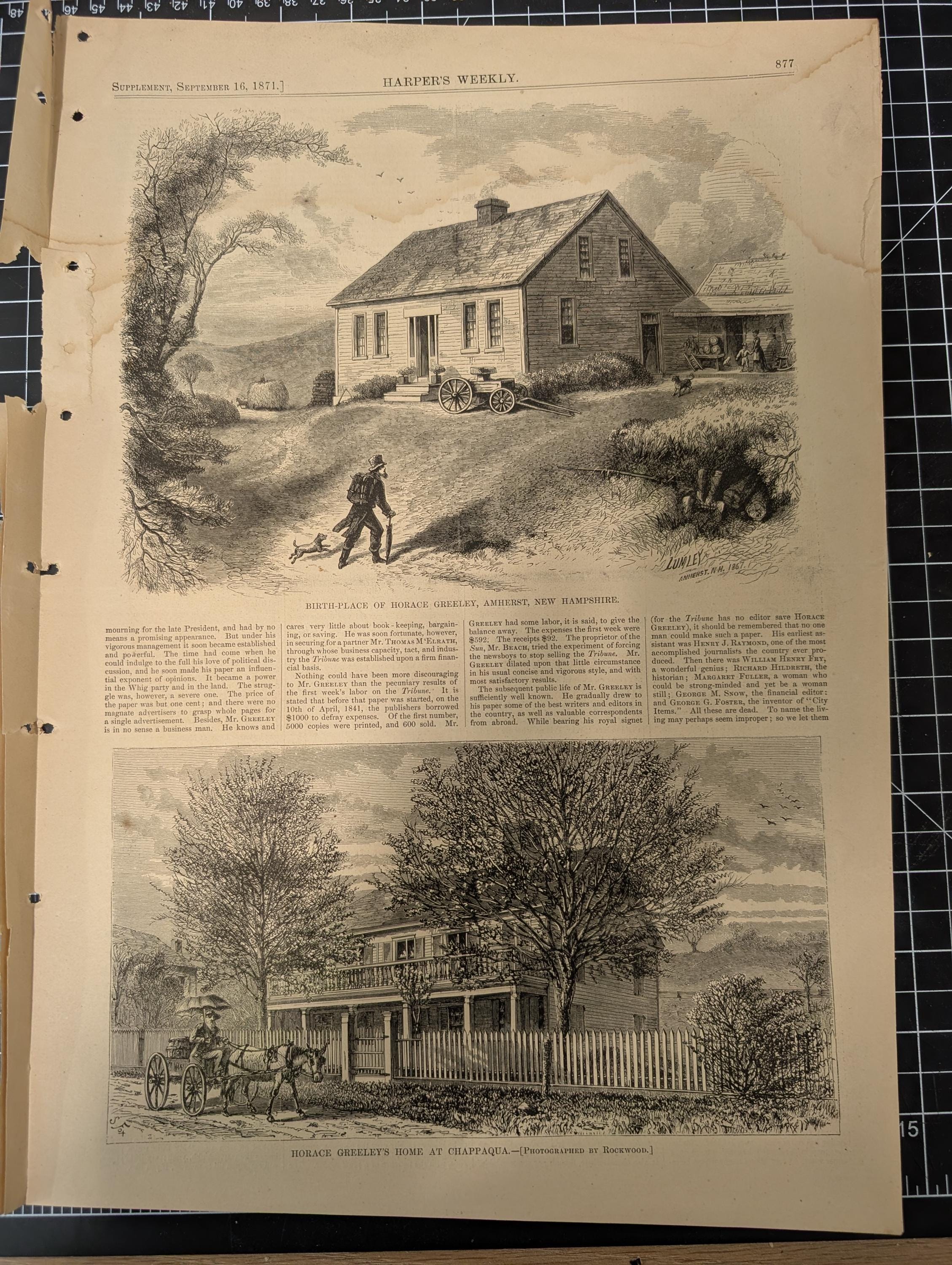 Harper’s Weekly – September 9, 1871 | United Italy Cover, Standing Buffalo Sioux, Korean Expedition, Tammany Hall | Complete w/ Supplement