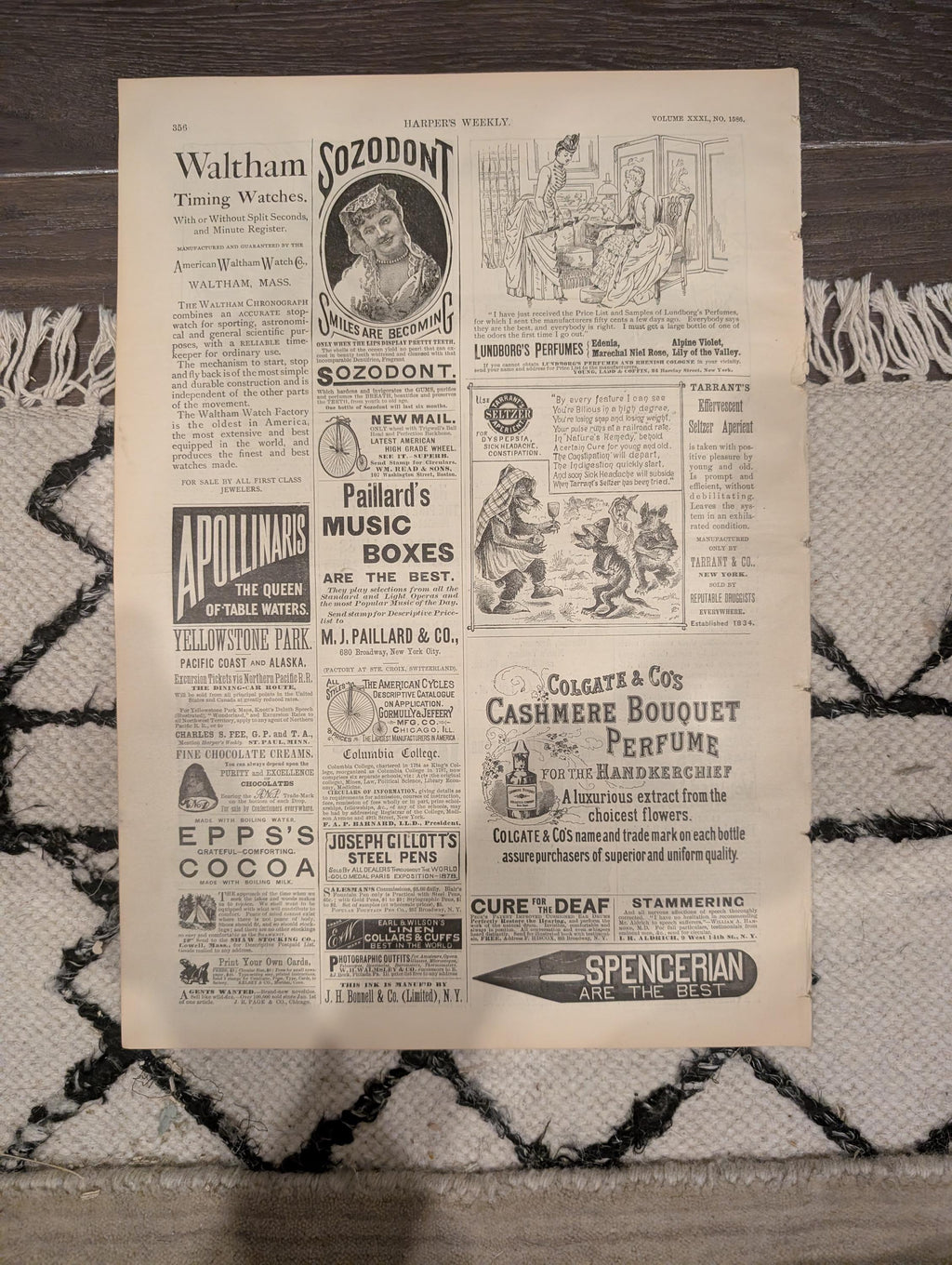 Harper’s Weekly May 14, 1887 – Garfield Monument, Metropolitan Museum Art Prints, Statues, Capitol Scene, Complete Issue