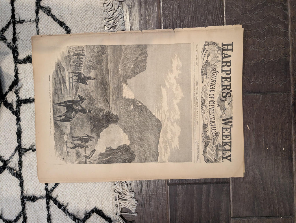 Harper's Weekly 1864 Rebel Atrocities May 21 Sherman Buzzard's Roost