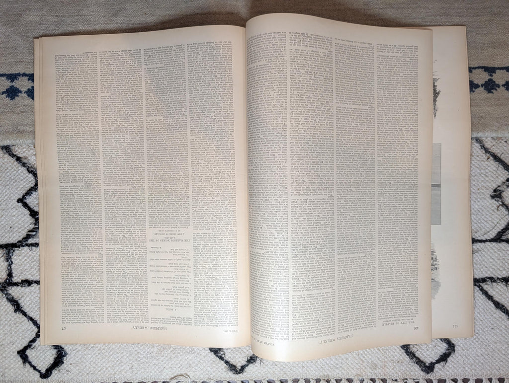 1891 Seattle & Puget Sound Seven-Scene Centerfold, Washington State — Jun 6
