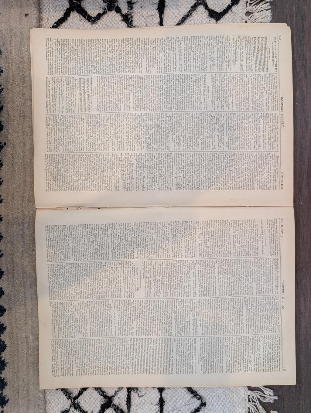 1857 Queen Victoria Harper's Weekly July 18 Hebron Holy Land William Marcy