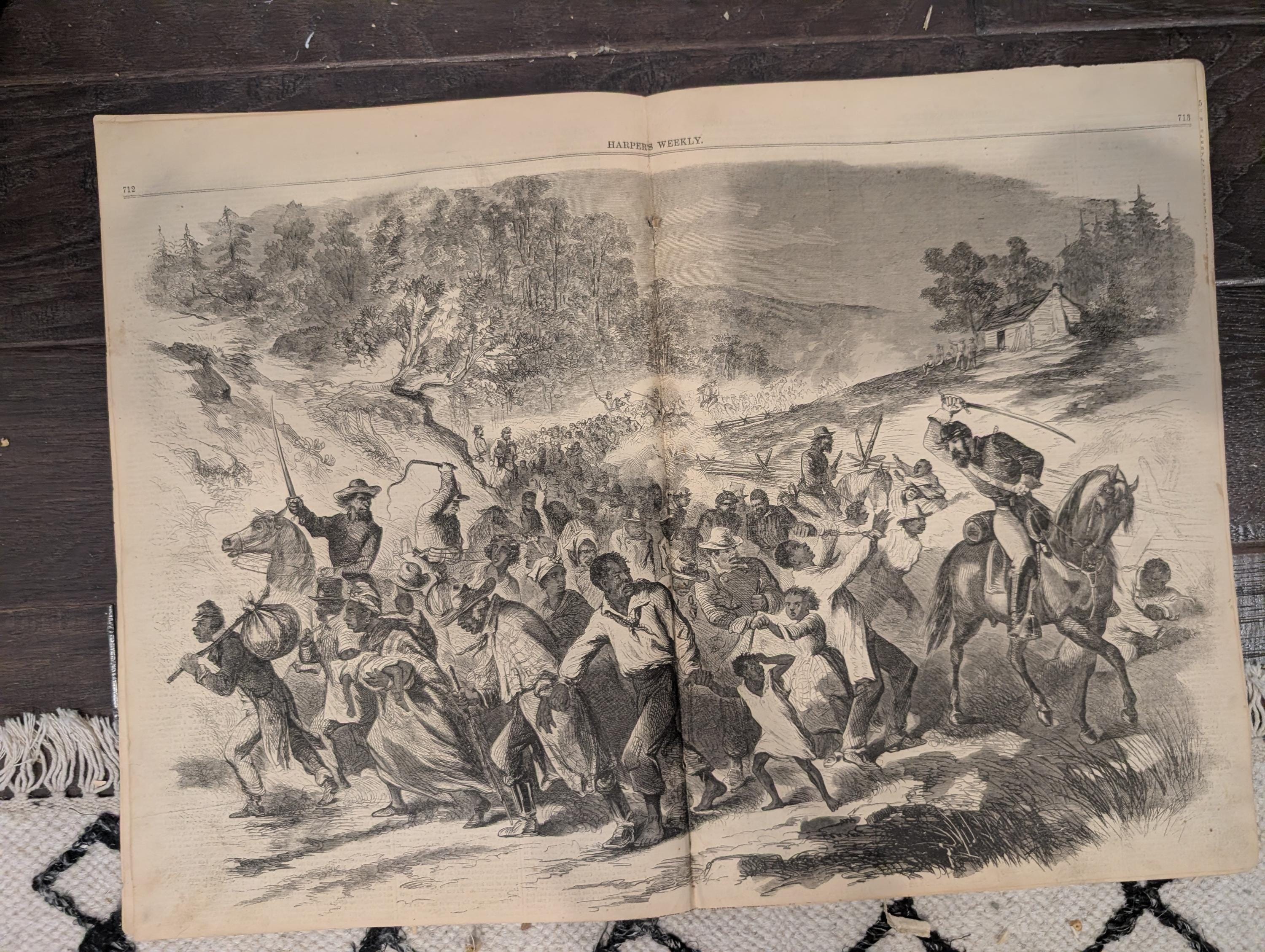 Harper’s Weekly – November 8, 1862 – Mrs. Lincoln • Rosecrans • “Negroes Driven South” Centerfold