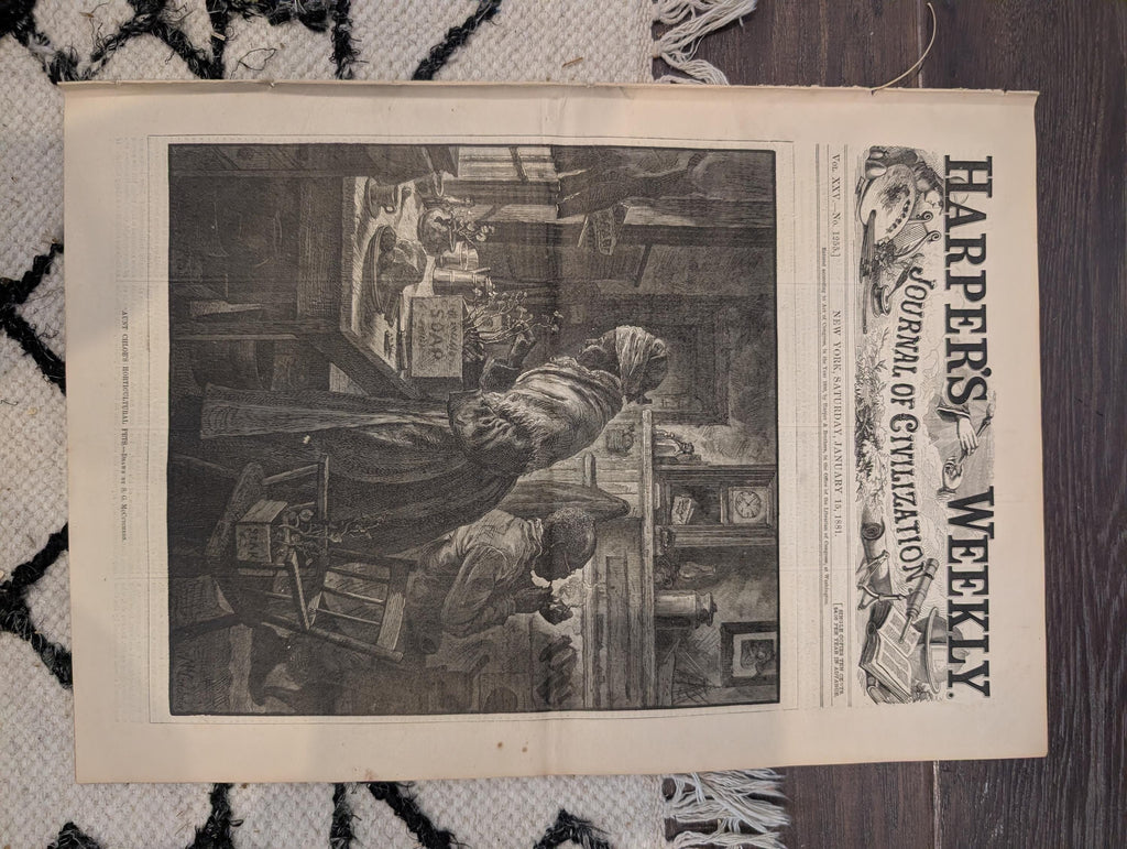 1881 Life Boat Drill at Sea, Pilots Torching Night, Sketches Spain, Aunt Chloe — Jan 15