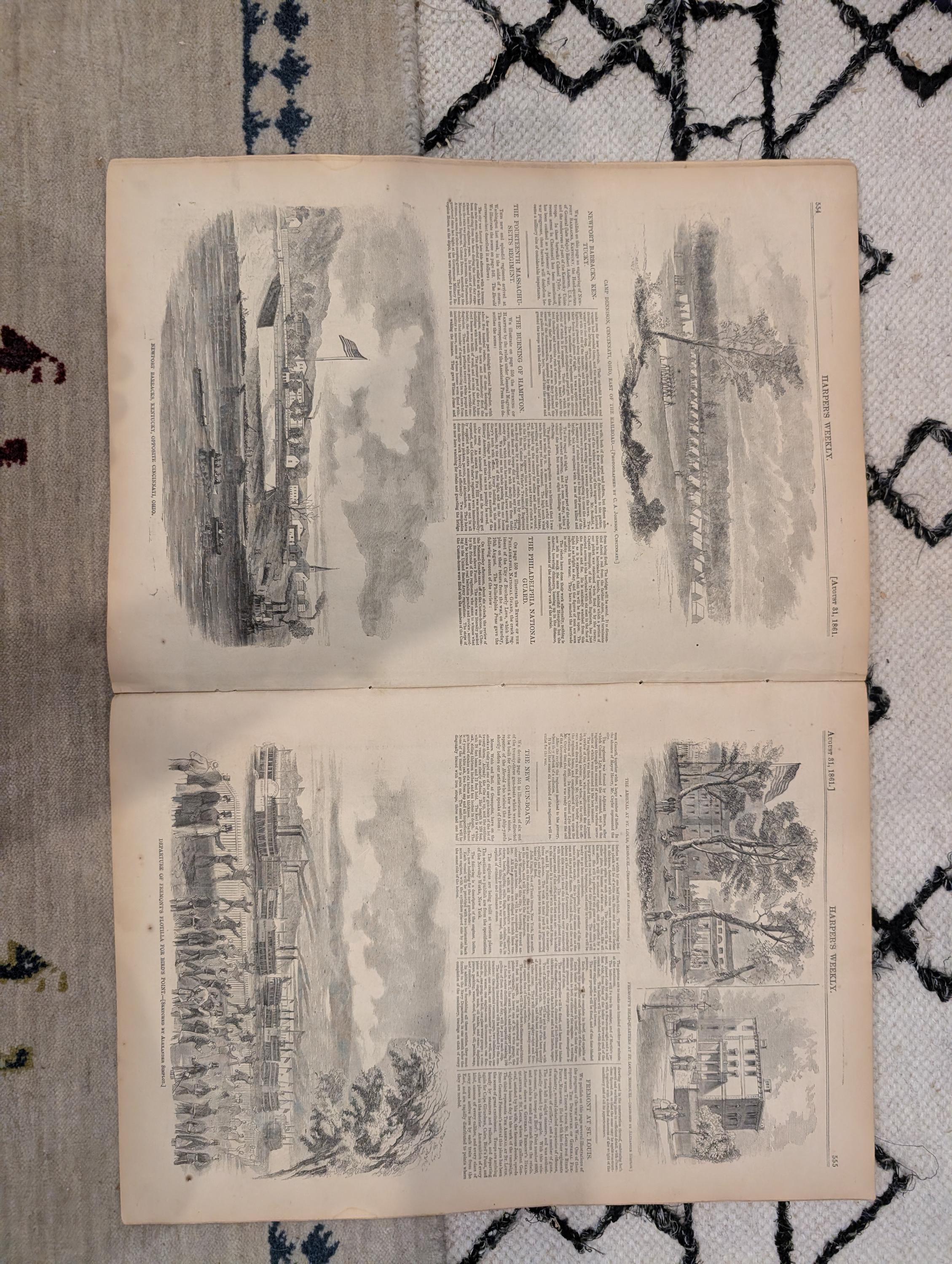 1861 Winslow Homer Havelocks Harper's Weekly June 29 Big Bethel Zouaves