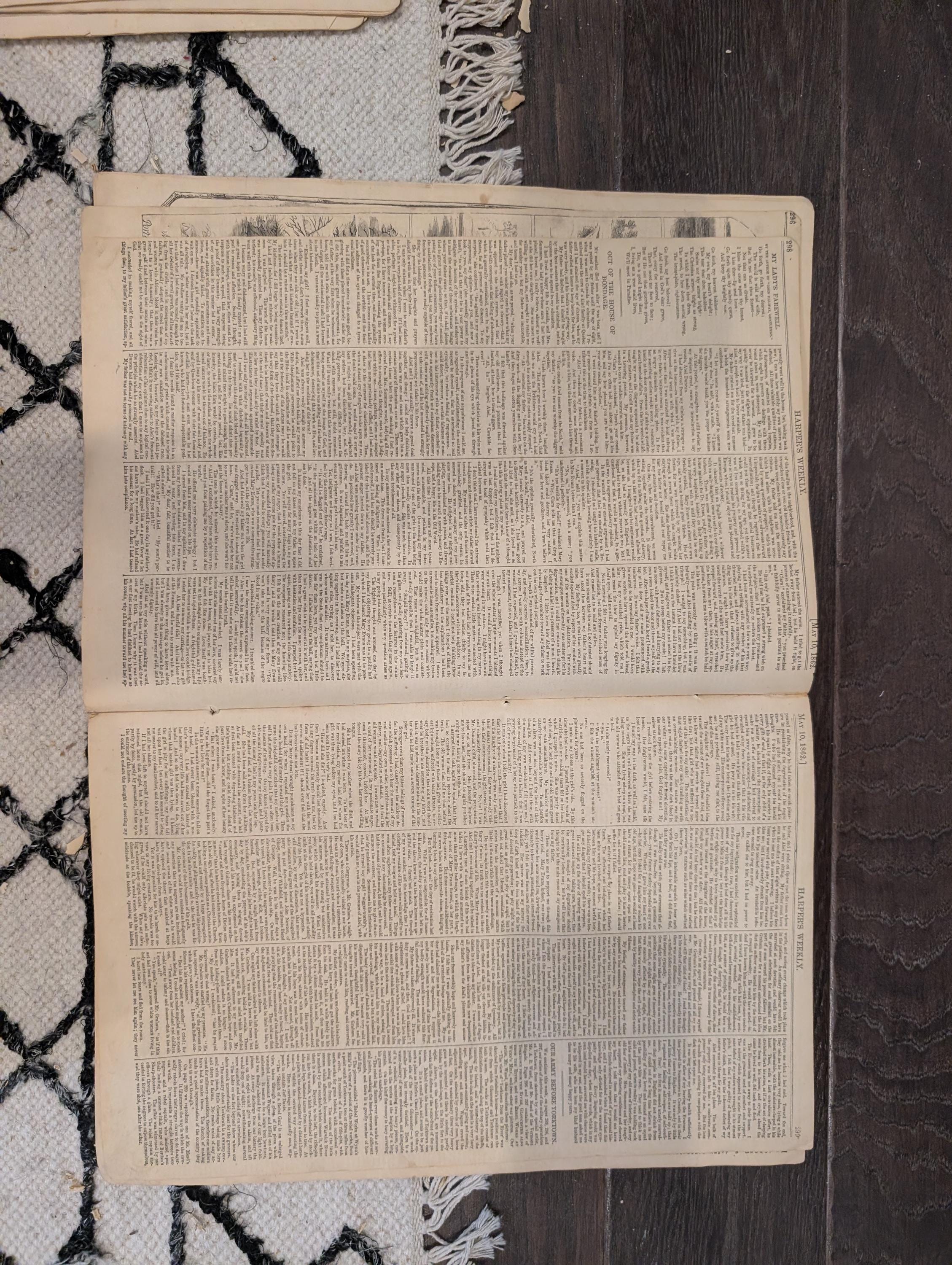 Harper’s Weekly – May 10, 1862 – War on the Mississippi • Capture of New Orleans • Massive Mississippi Map • Yorktown Centerfold