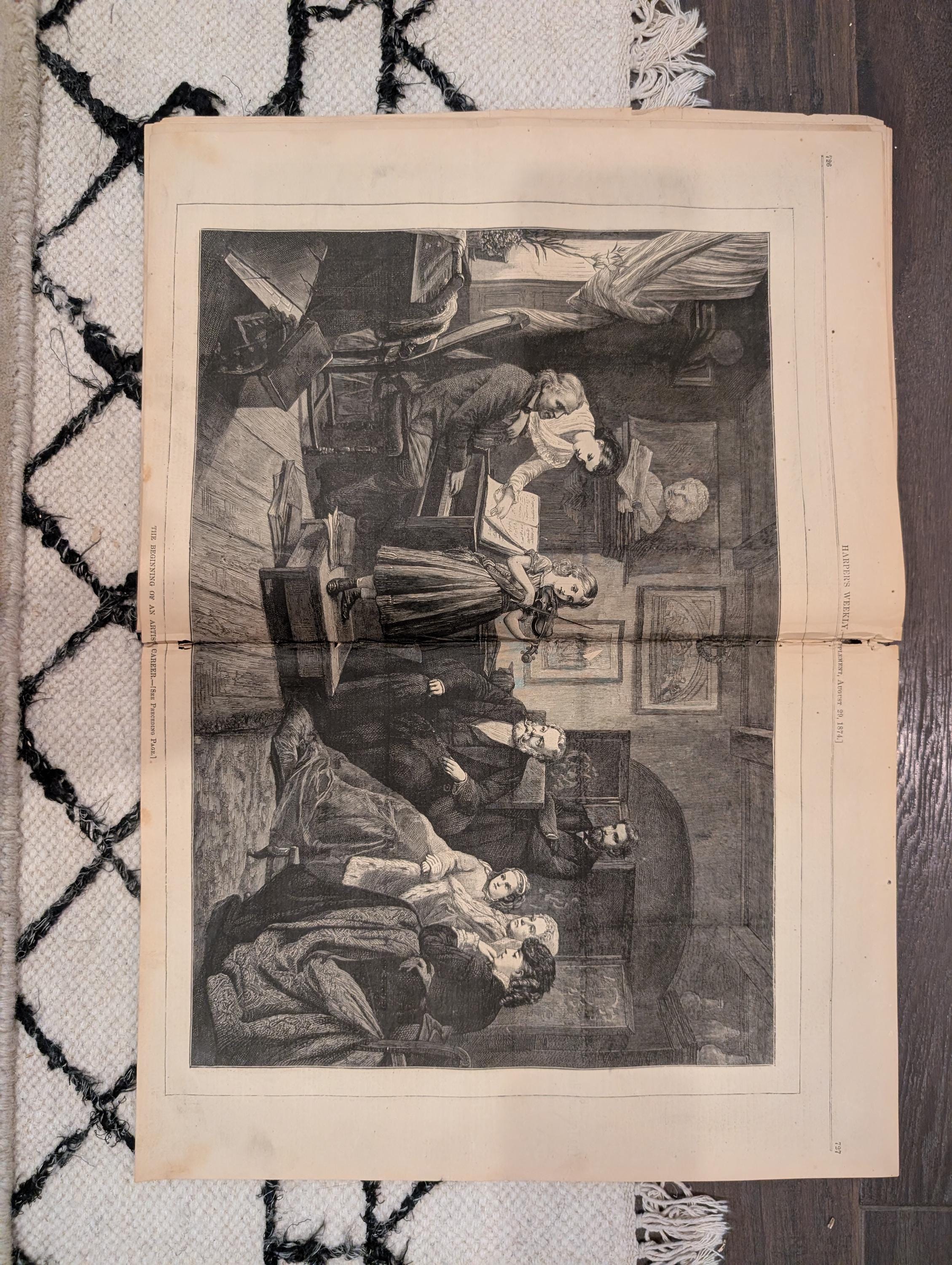 1874 Nast Freedom Jubilee Pardon · Warwick Castle · Blackberries — Harper's Weekly Aug 29