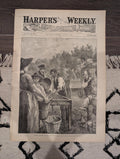 Harper’s Weekly – August 13, 1887 – Packing Peaches, March to Peekskill, New Hampshire Coast, Newfoundland Bait Fishing – Complete Issue